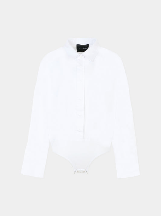 Camicia bianca per bambina,Richmond,RGA25048CA WHITE