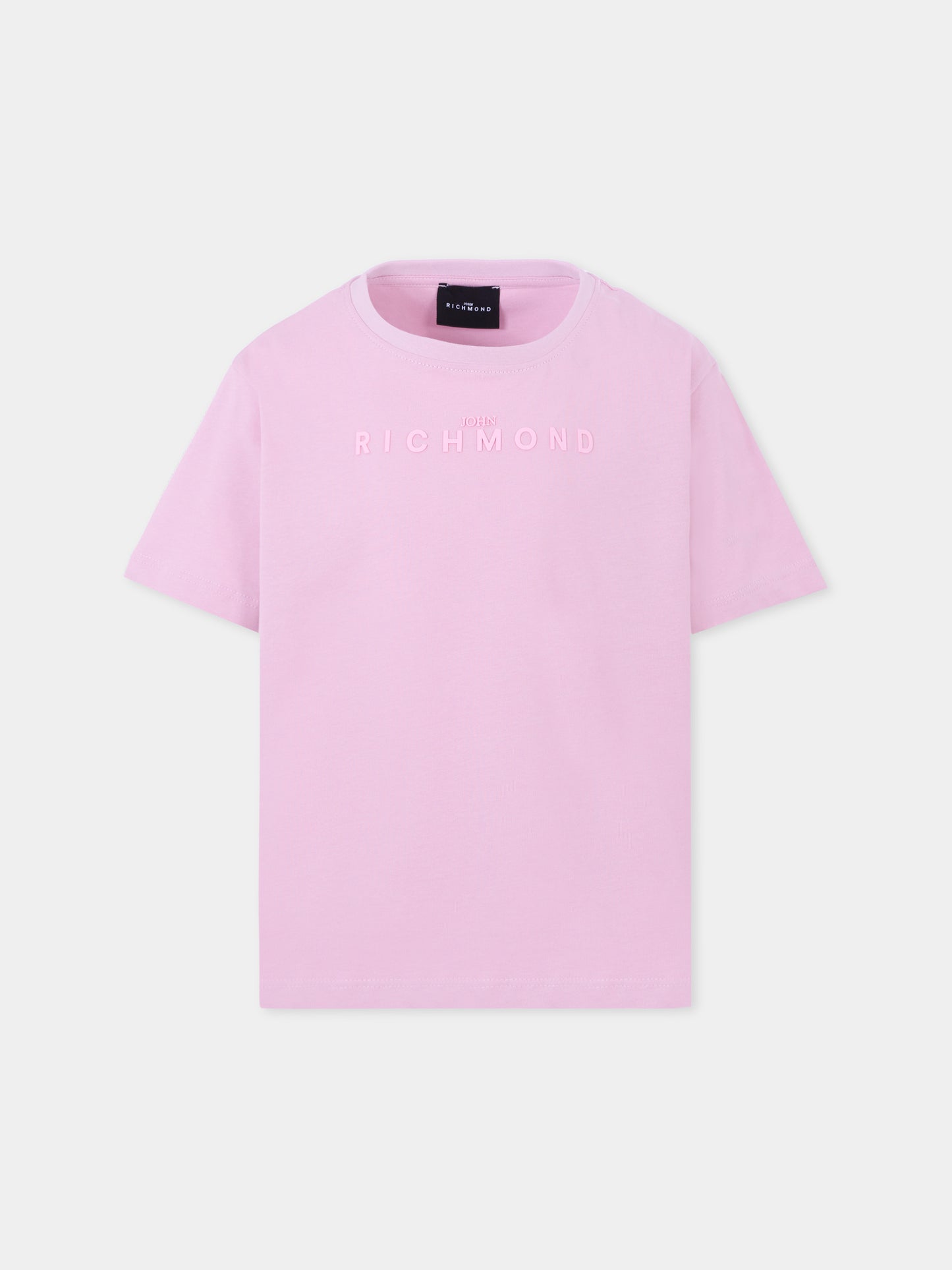 T-shirt lilla per bambina con logo,Richmond,RGA25008TS LILAC FRAGRANT