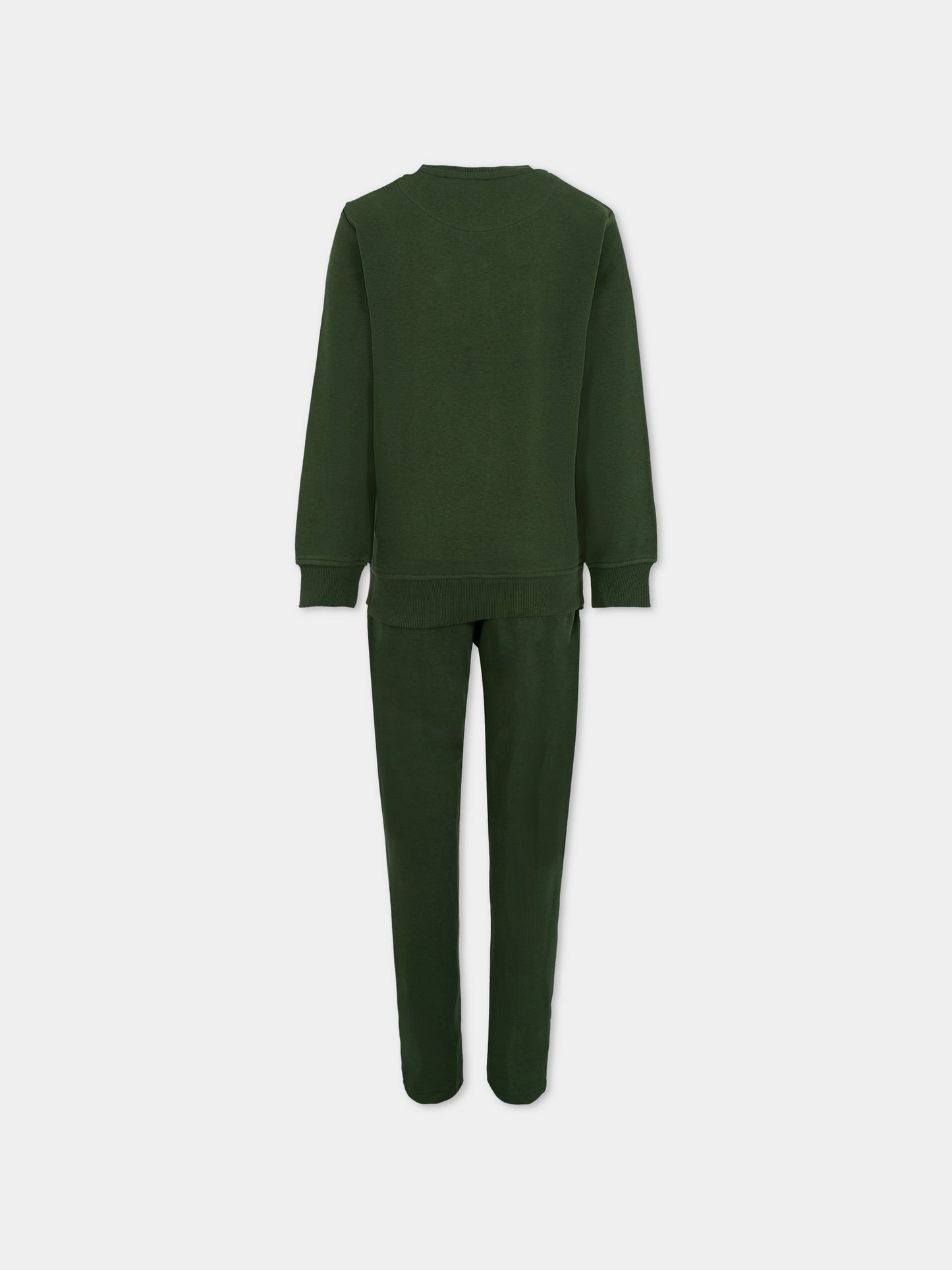 Completo verde per bambino con logo,Trussardi Junior,TBA25008CF PINENEEDLE