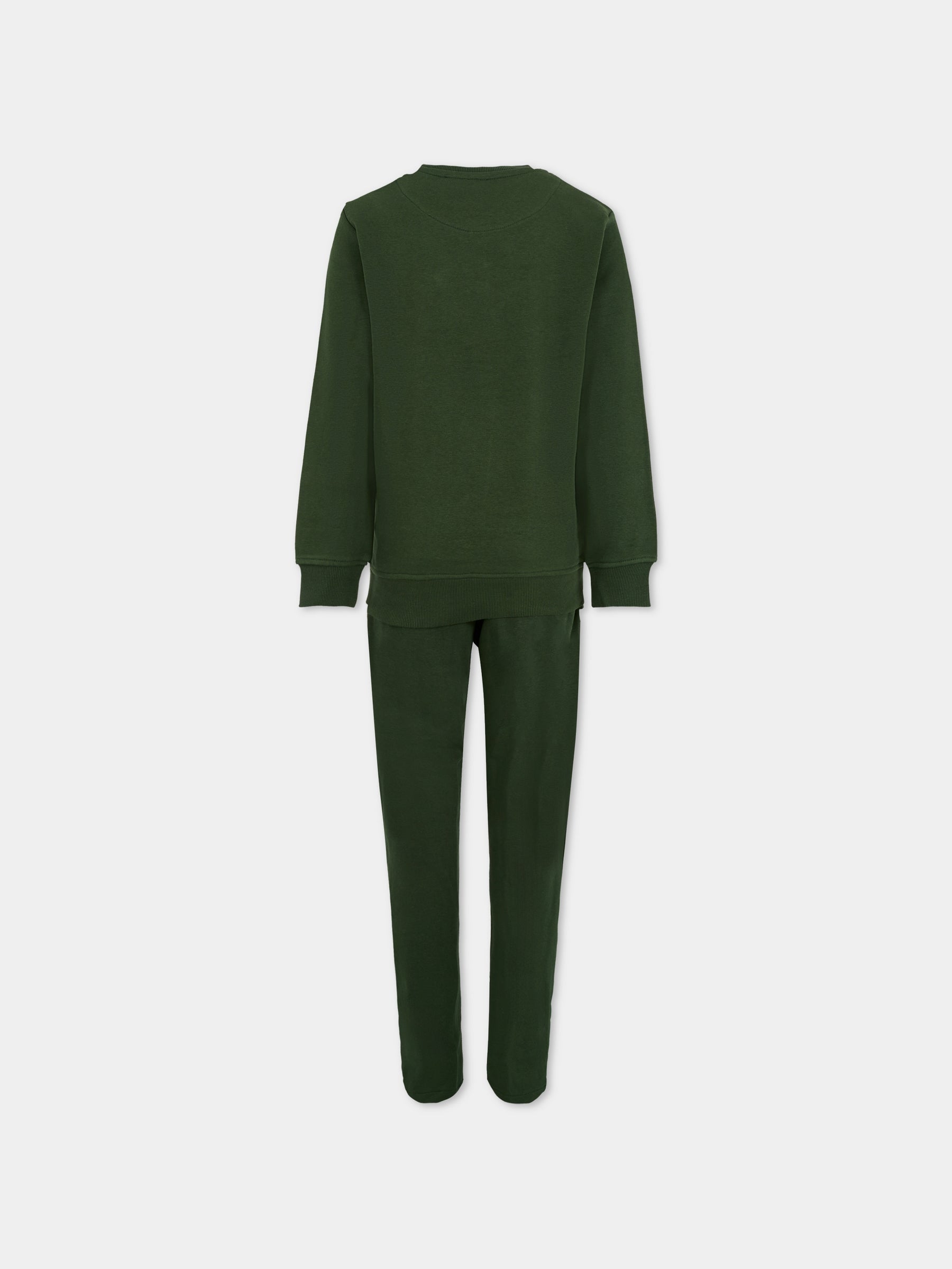 Completo verde per bambino con logo,Trussardi Junior,TBA25008CF PINENEEDLE