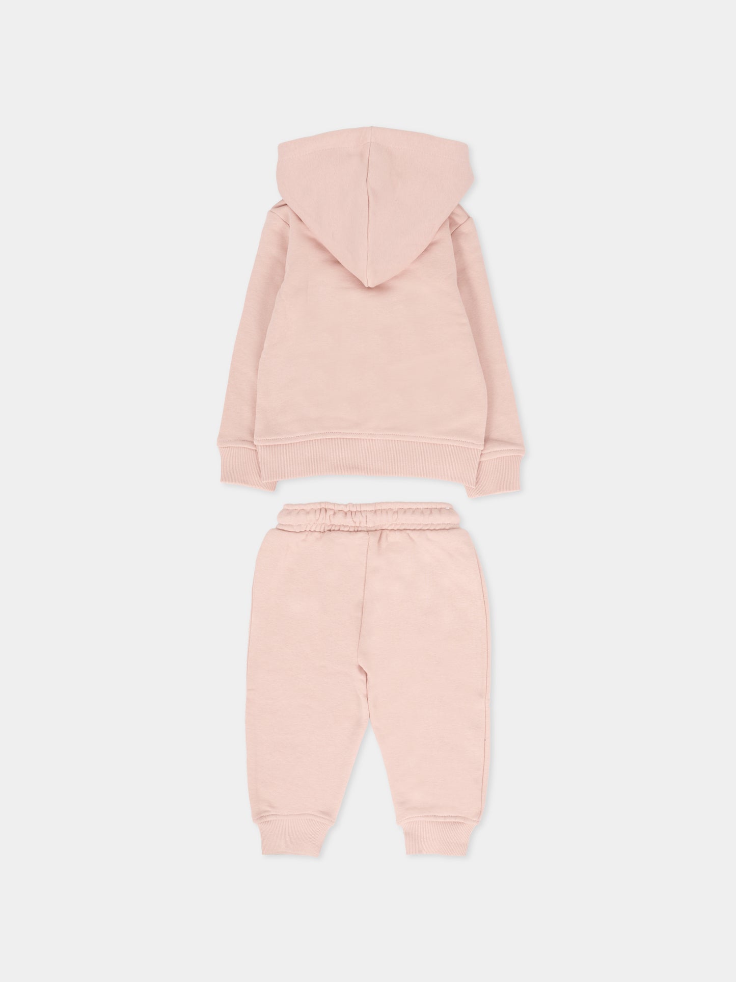 Completo rosa per neonata con logo,Trussardi Junior,TIA25002CF ROSE SMOKE