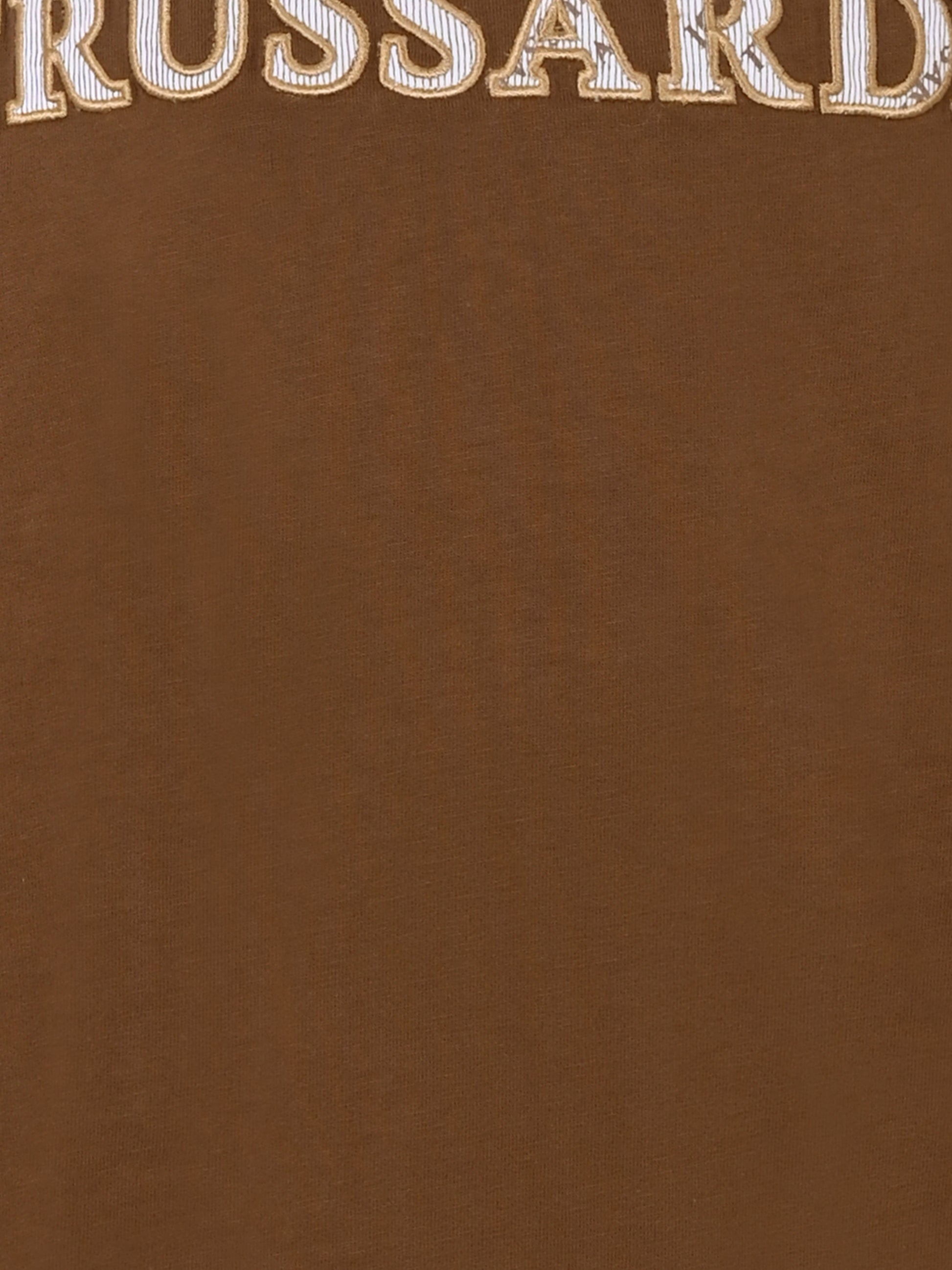 T-shirt marrone per bambino con logo,Trussardi Junior,TBA25044TS PINECONE