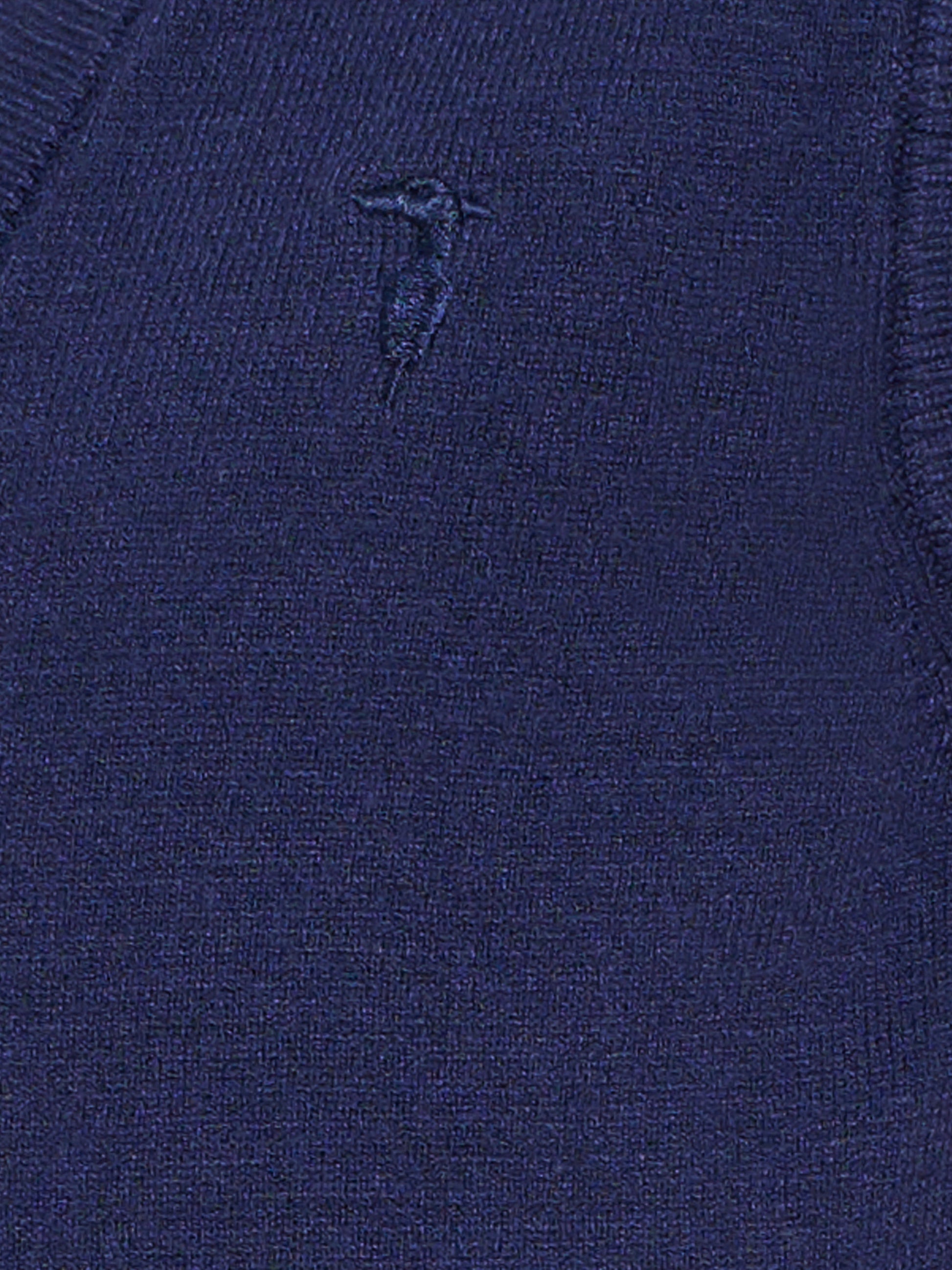 Maglia gilet blu per bambino con logo,Trussardi Junior,TBA25012GL PEACOAT