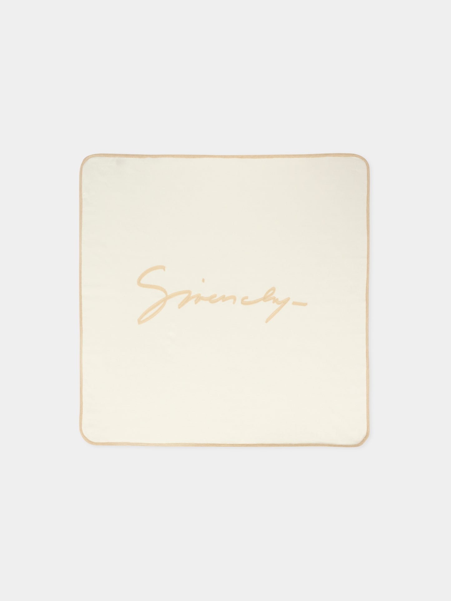 Coperta reversibile beige per neonati con motivo 4G,Givenchy Kids,H30852 117