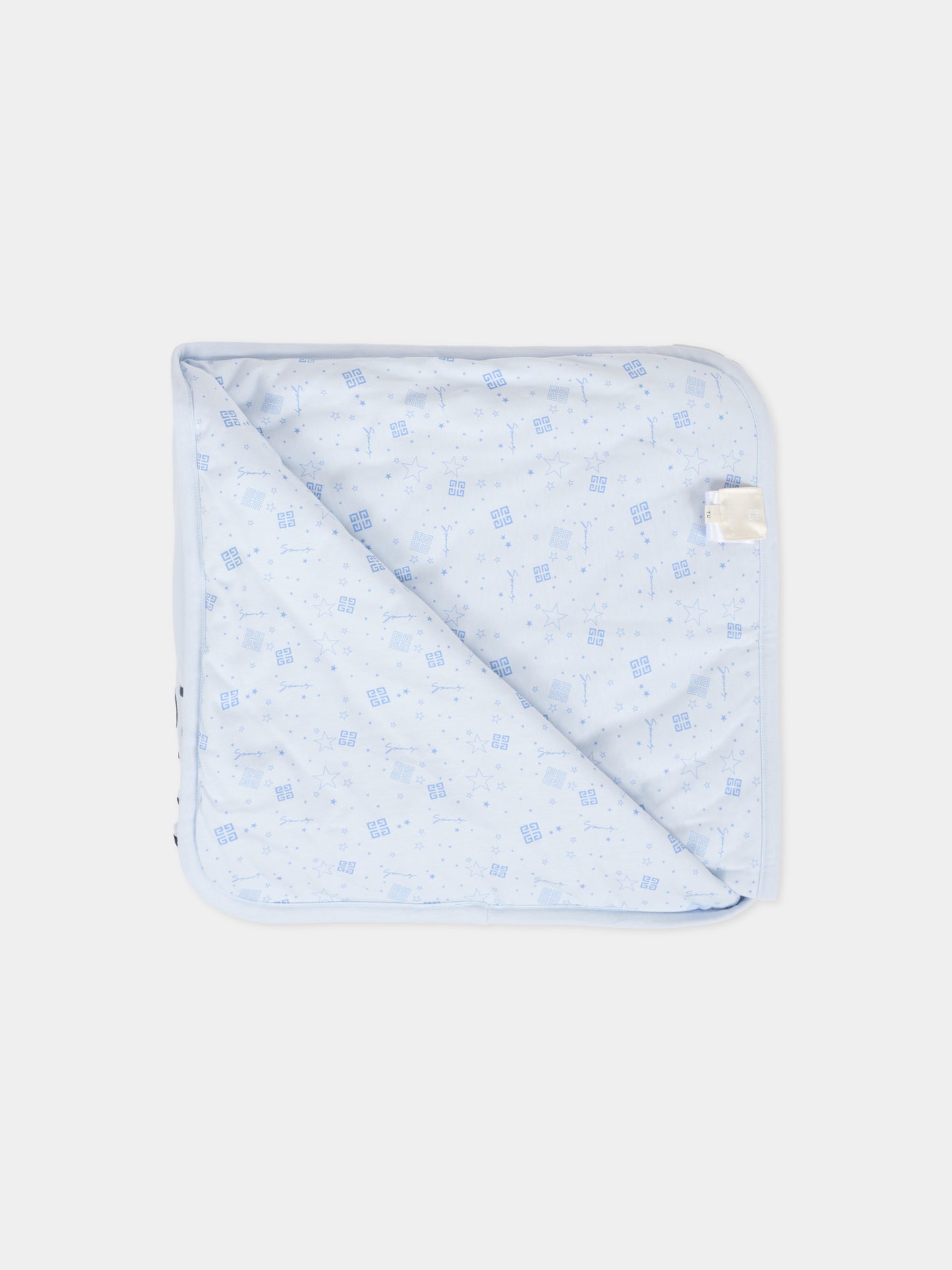 Set accessori celeste per neonato con logo,Givenchy Kids,H30853 771