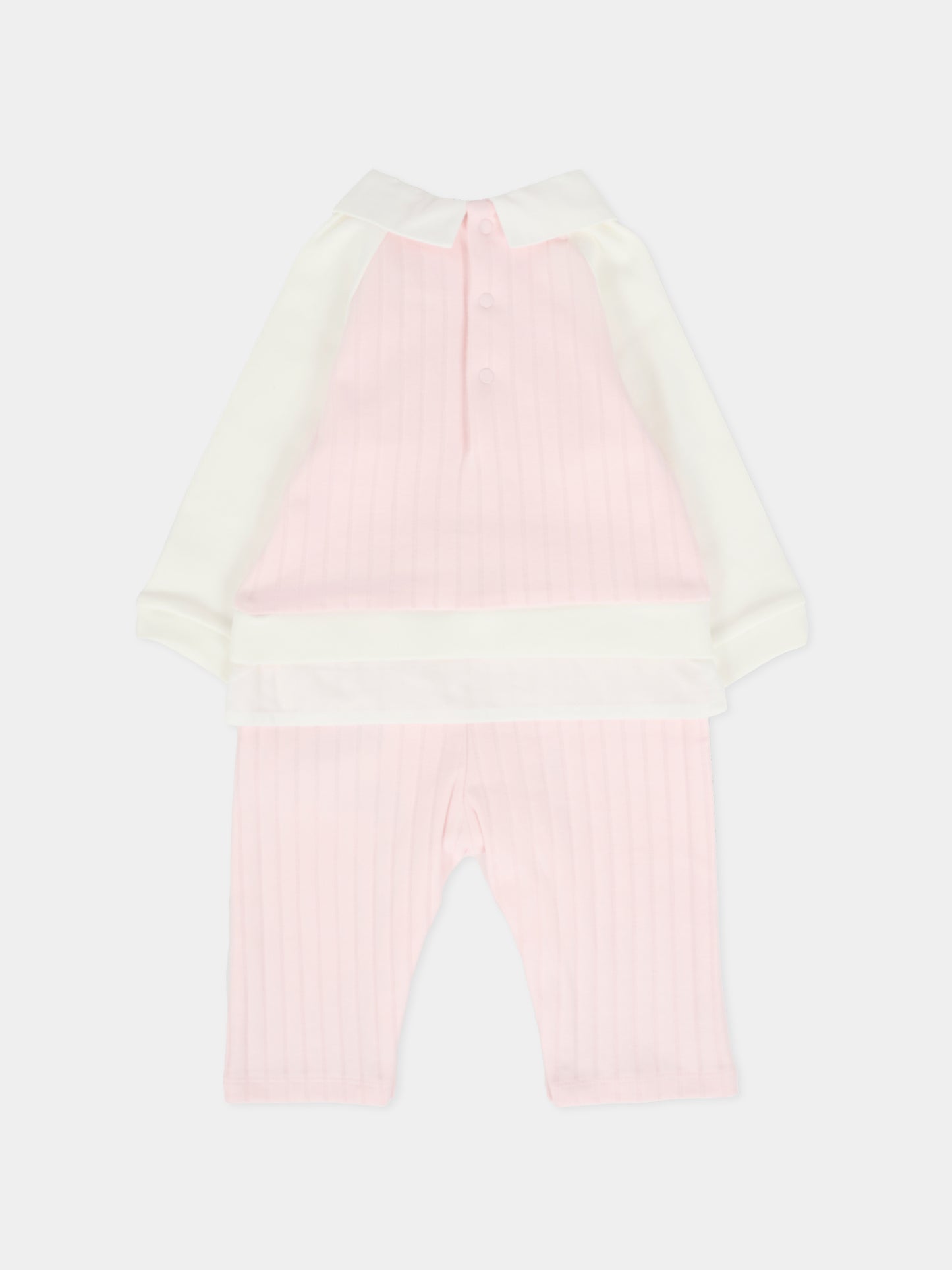 Tutina rosa per neonata con logo,Givenchy Kids,H30863 44Z