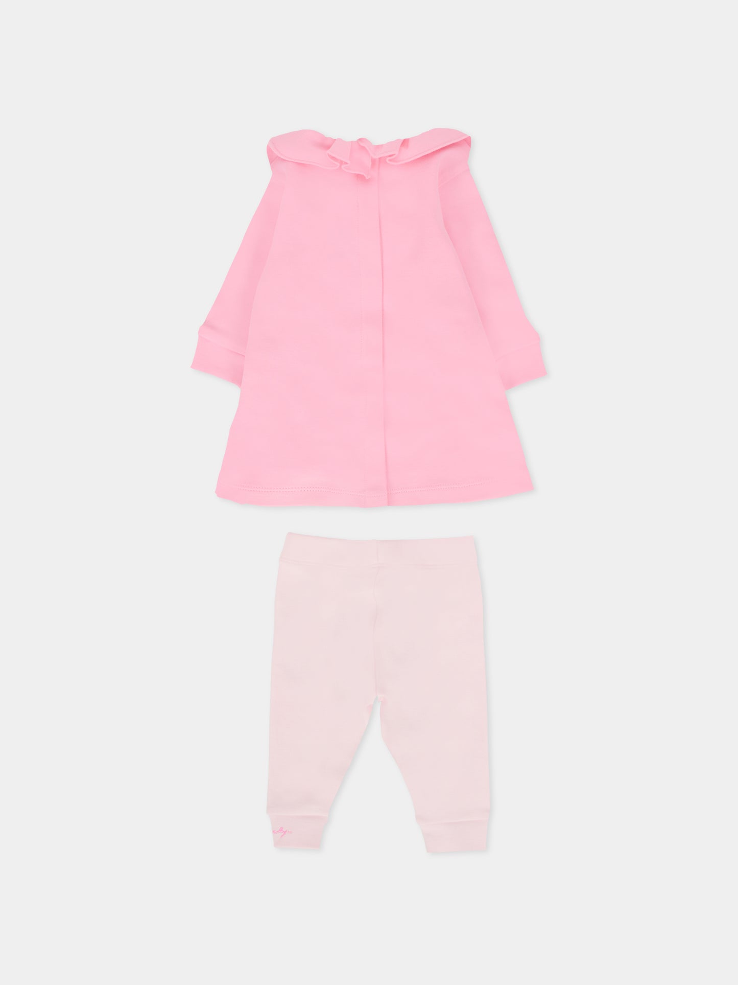 Completo nascita rosa per neonata con logo,Givenchy Kids,H30870 465