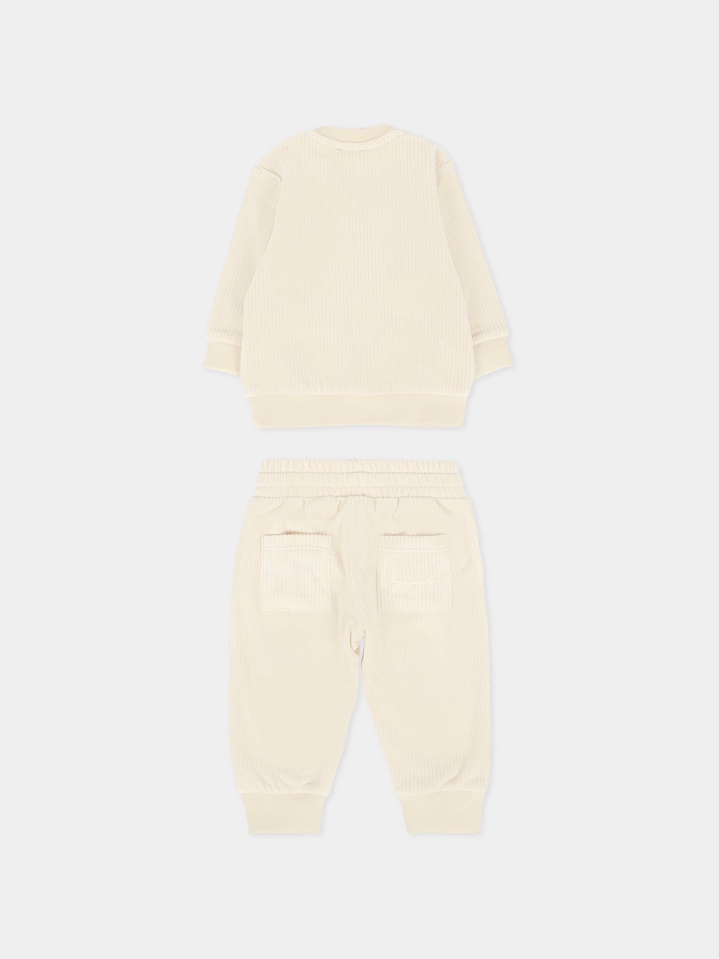 Completo avorio per neonati con logo,Givenchy Kids,H30893 184