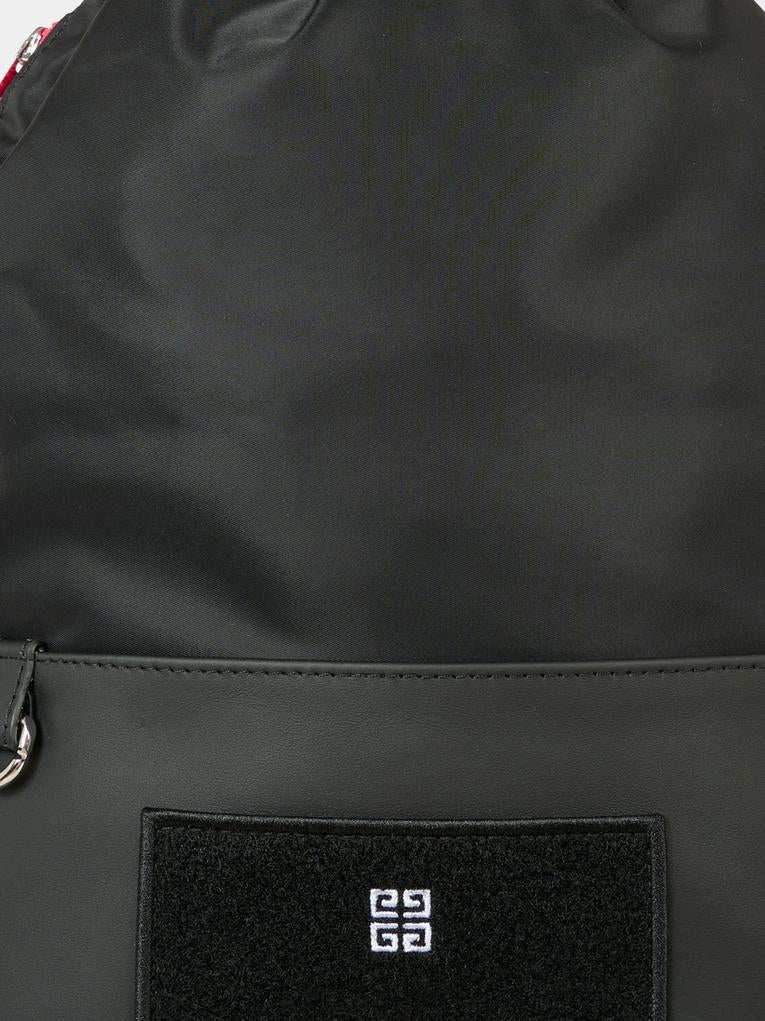 Zaino nero per bambini con patches,Givenchy Kids,H30906 09B