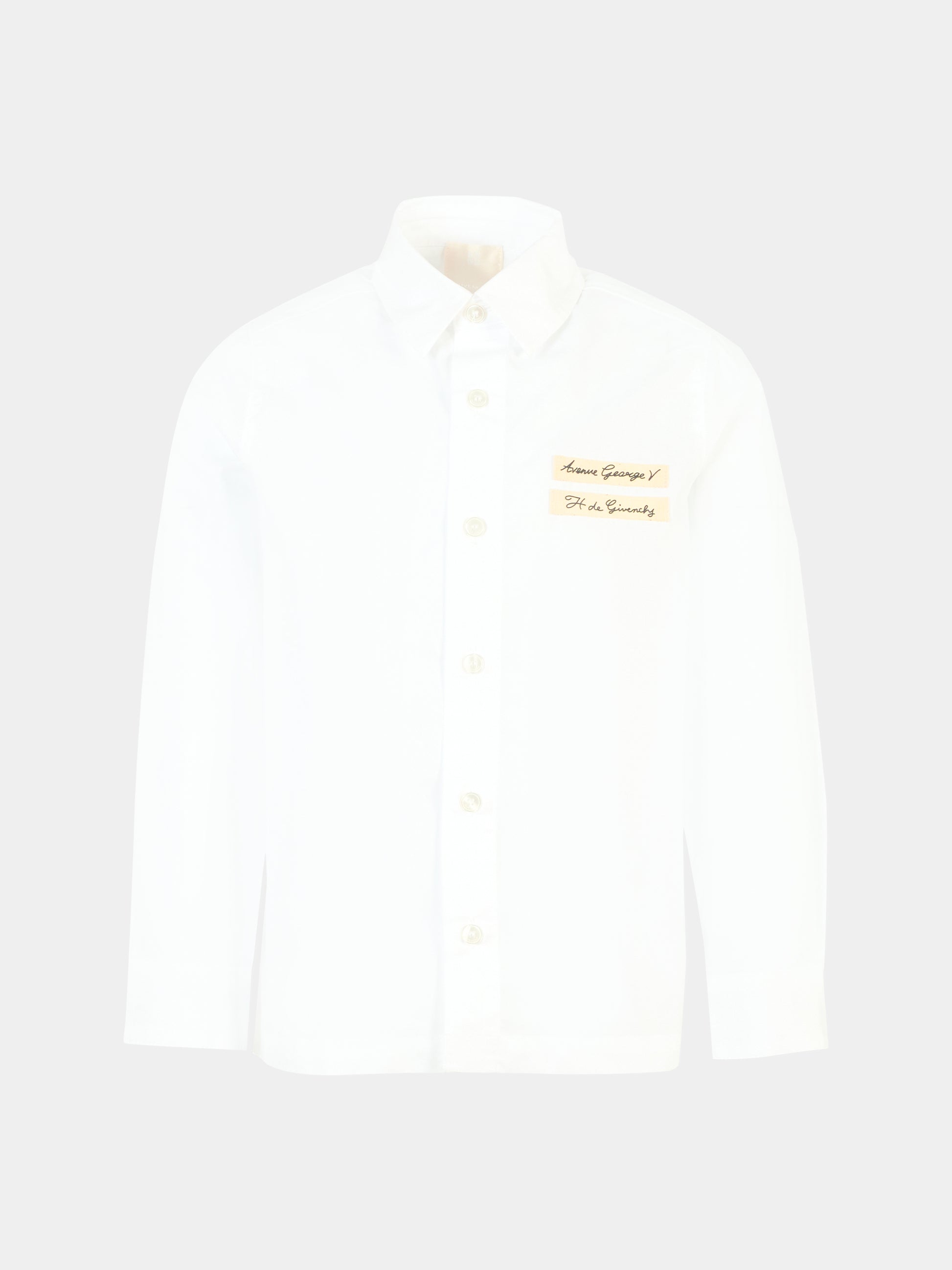 Camicia bianca per bambino con logo,Givenchy Kids,H30920 10P