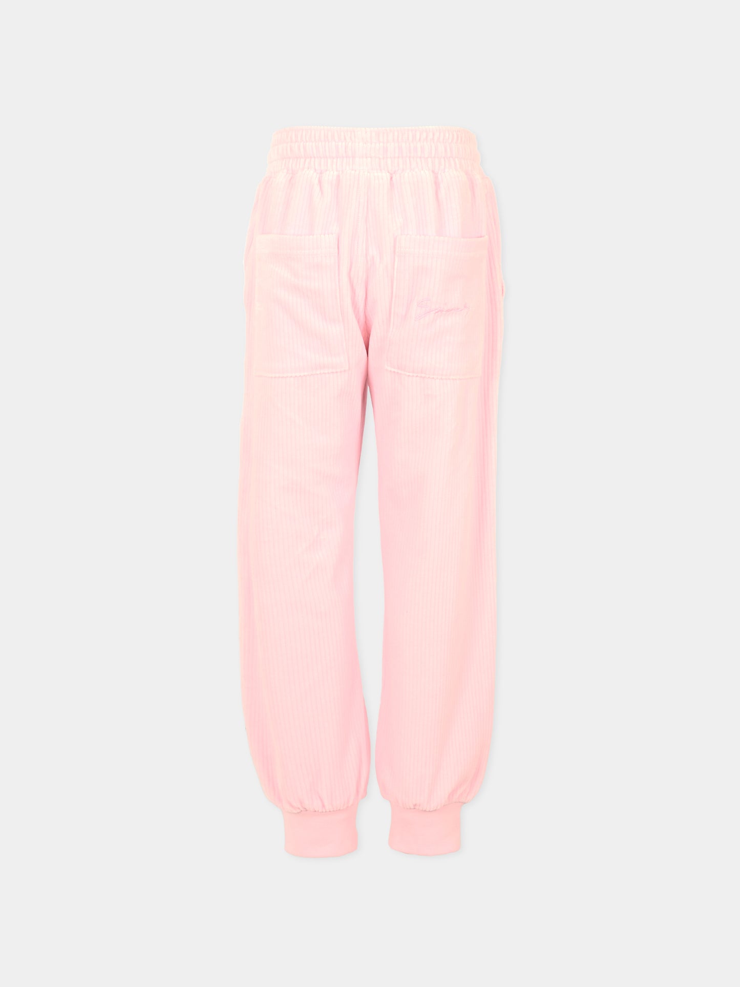 Pantaloni rosa per bambina con logo,Givenchy Kids,H30924 44Z