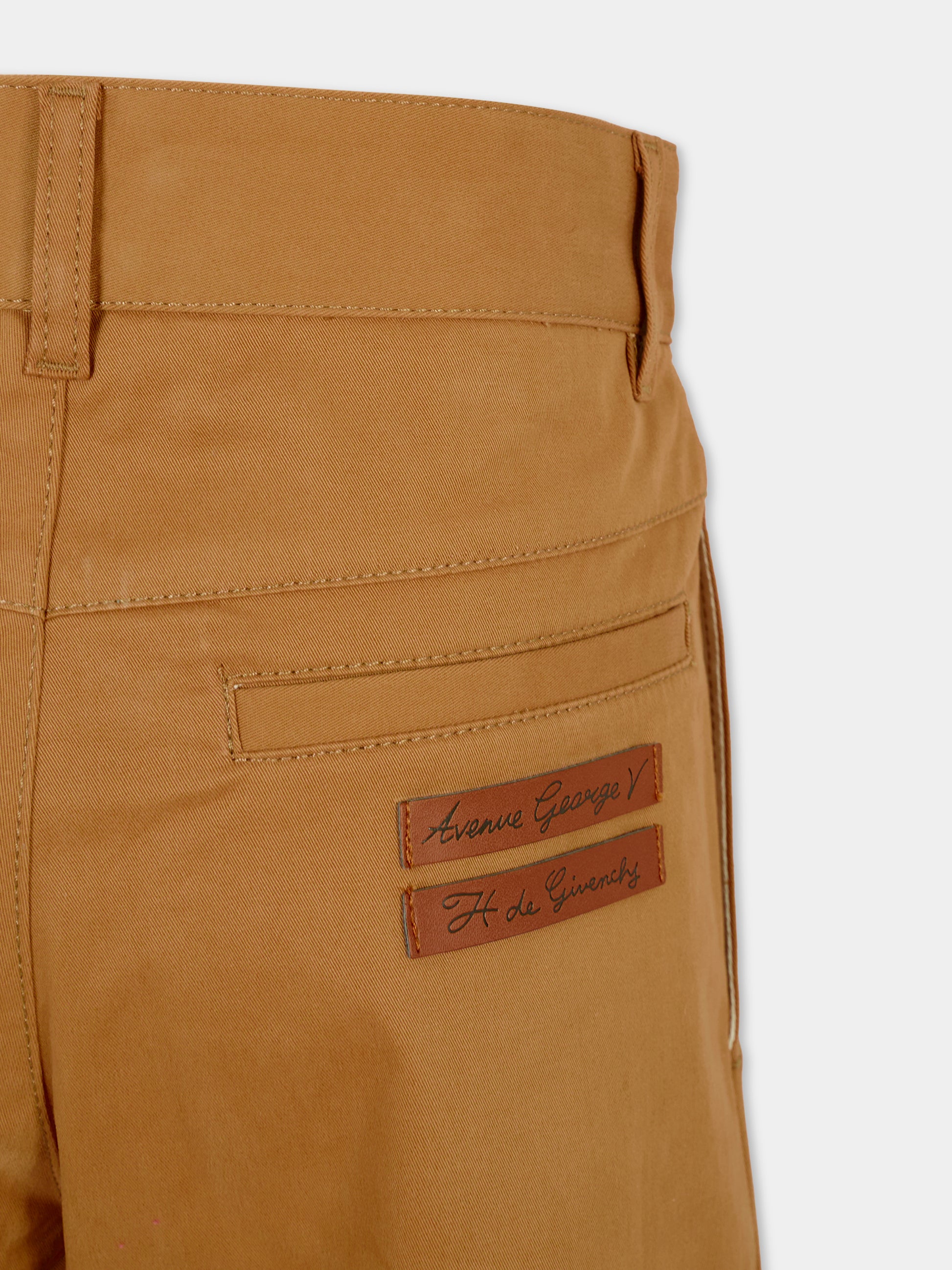 Pantaloni beige per bambino con logo,Givenchy Kids,H30928 213