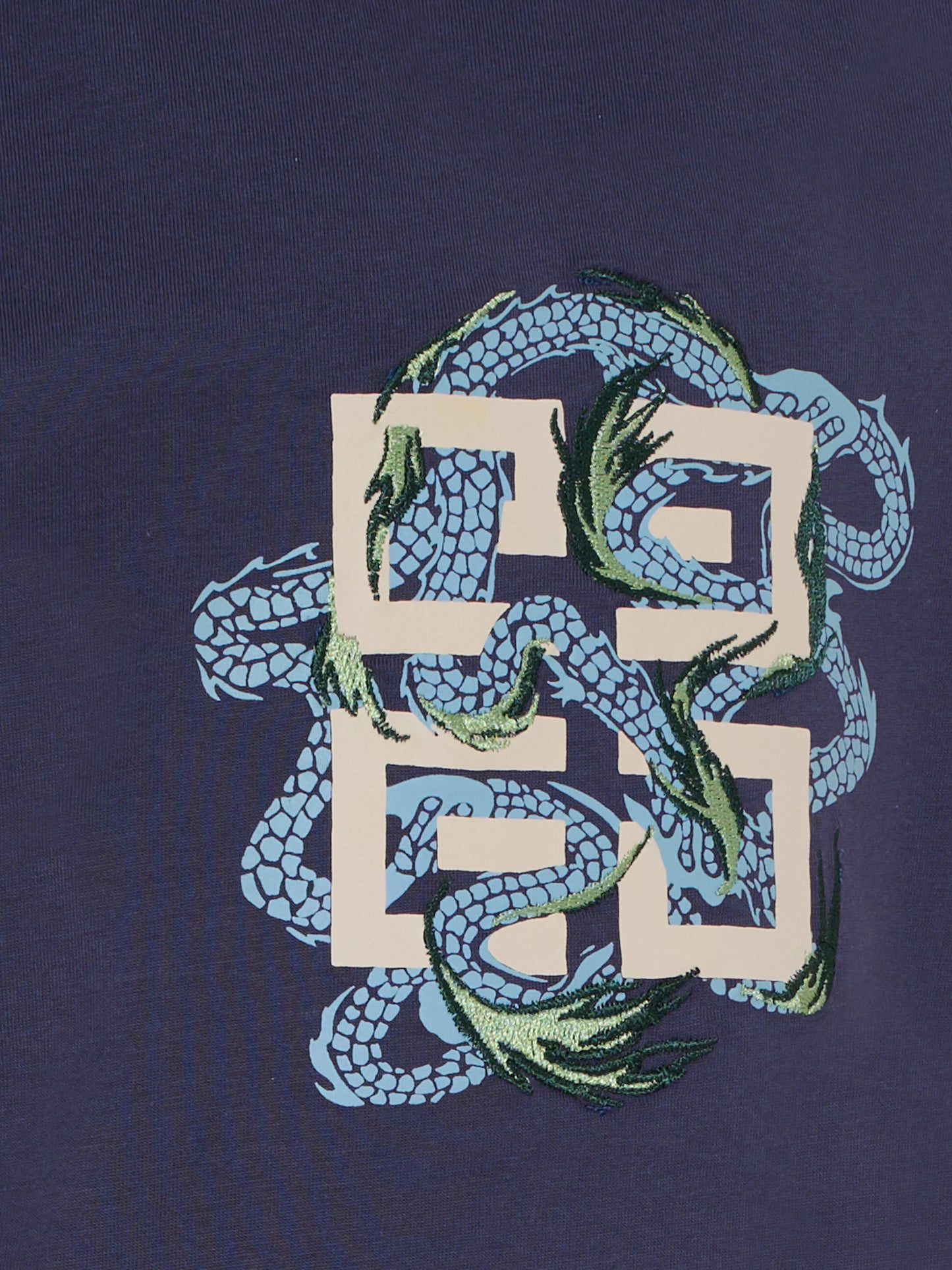 T-shirt blu per bambino con drago,Givenchy Kids,H30956 853