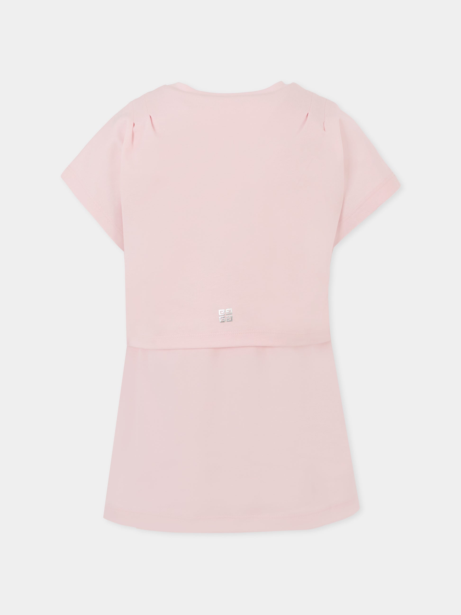 Vestito rosa per bambina con logo,Givenchy Kids,H31031 44Z