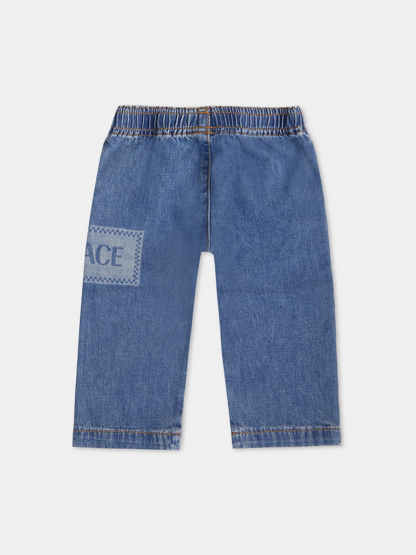 Jeans con '90s vintage logo per neonati