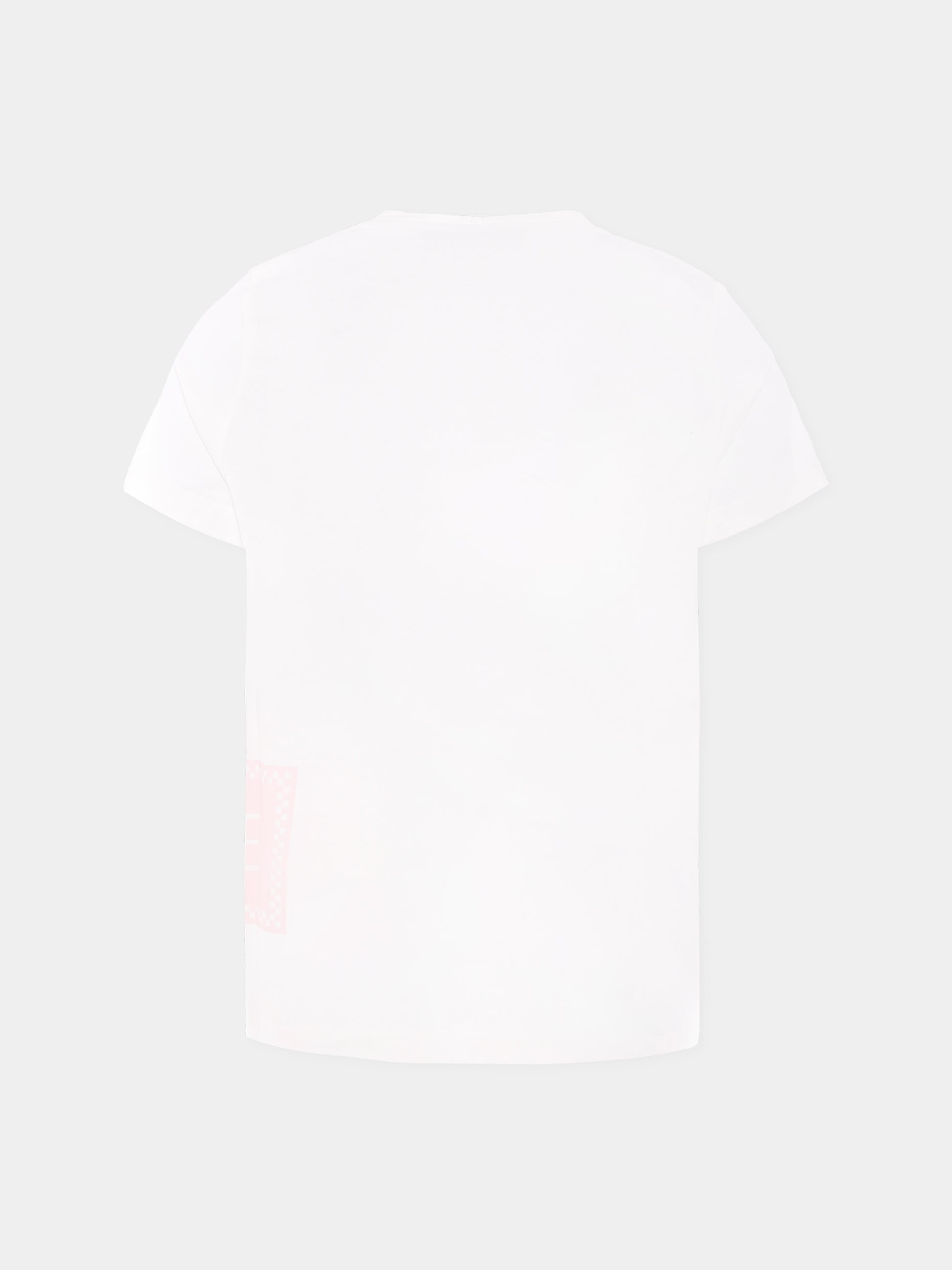 T-shirt bianca con '90s vintage logo per bambina,Versace,1018342 1A15441 2WL90