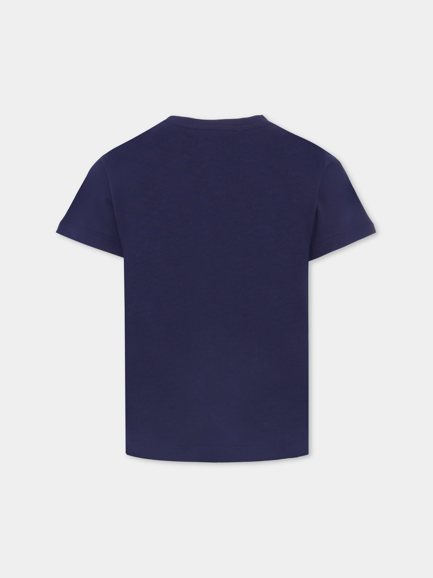 T-shirt nera con '90 vintage logo e spille per bambini,Versace,1018570 1A14910 2U2B0