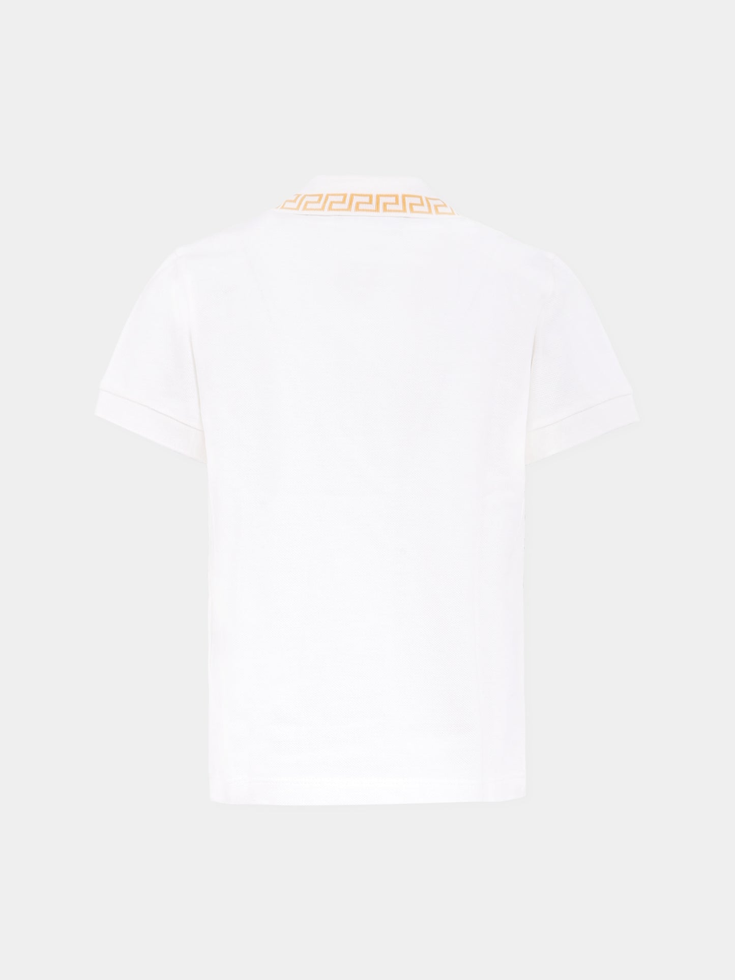 Polo avorio con Medusa per bambino,Versace,1018617 1A13012 2W110