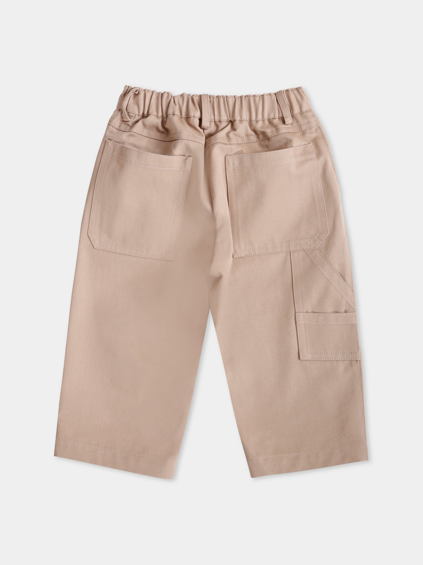 Pantaloni cargo beige per neonato