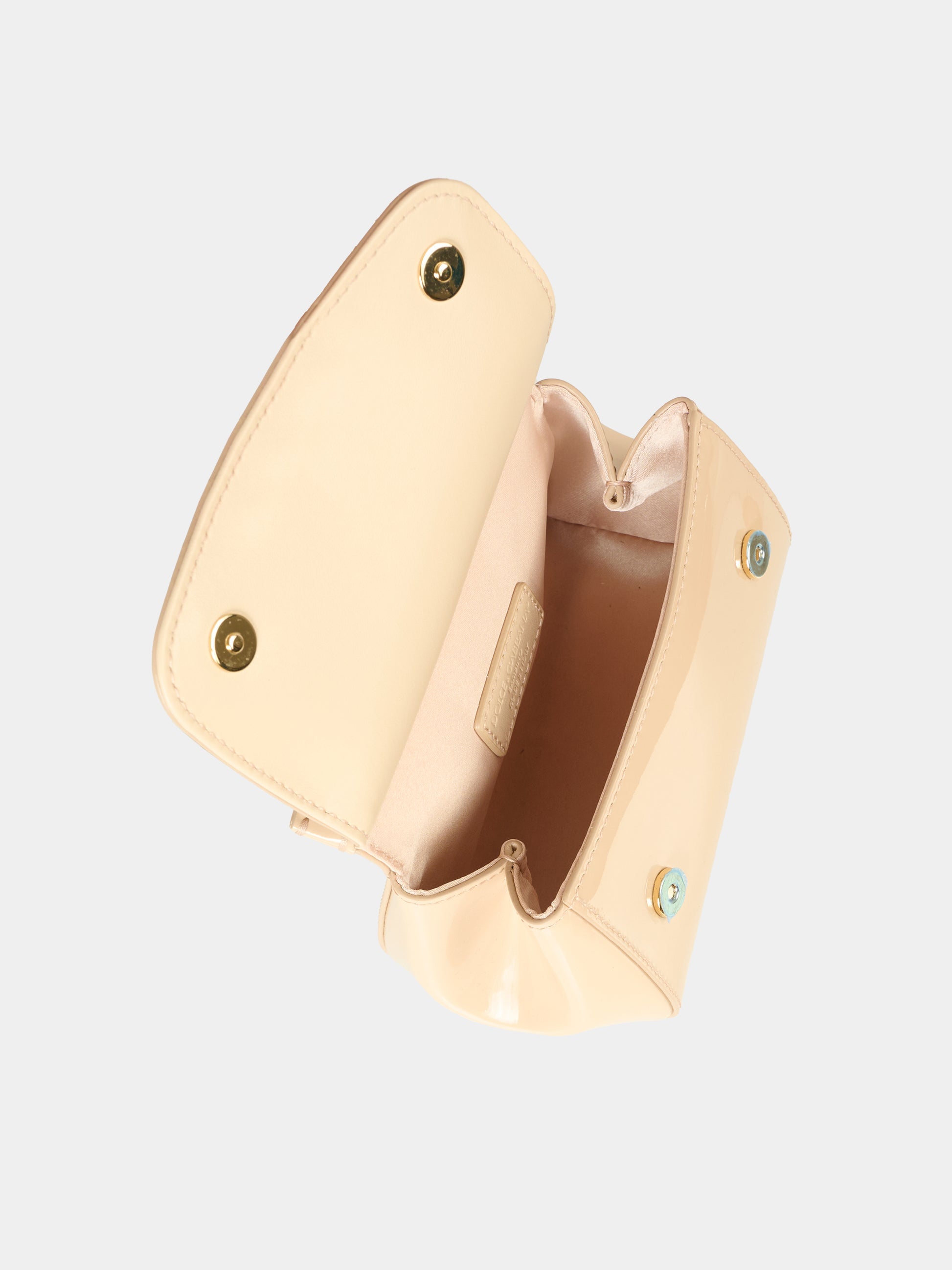 Borsa Sicily rosa cipria per bambina con logo,Dolce & Gabbana Kids,EB0003 A1067 80412