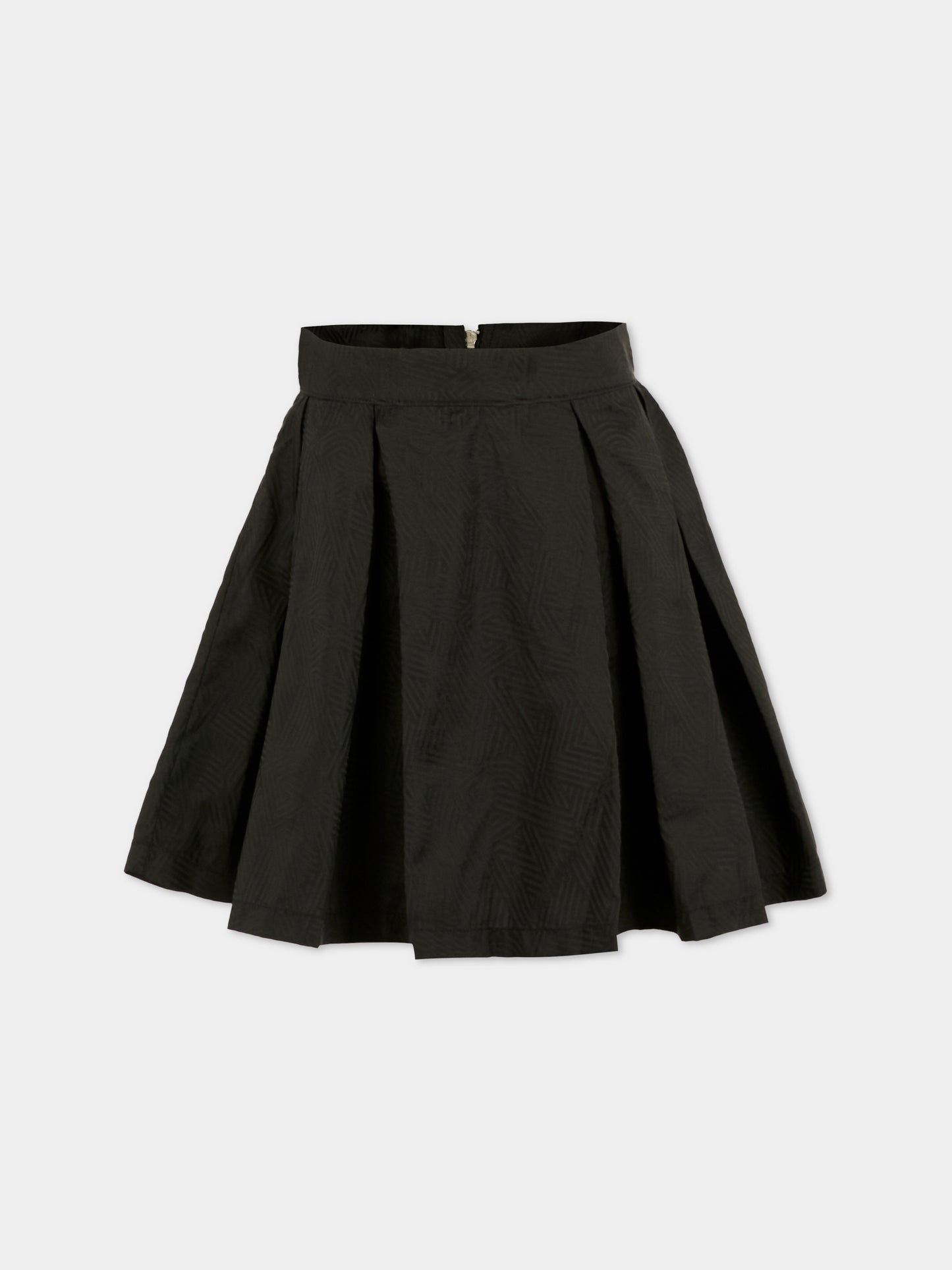 Gonna nera per bambina con linee,Dkny,D62359 09B