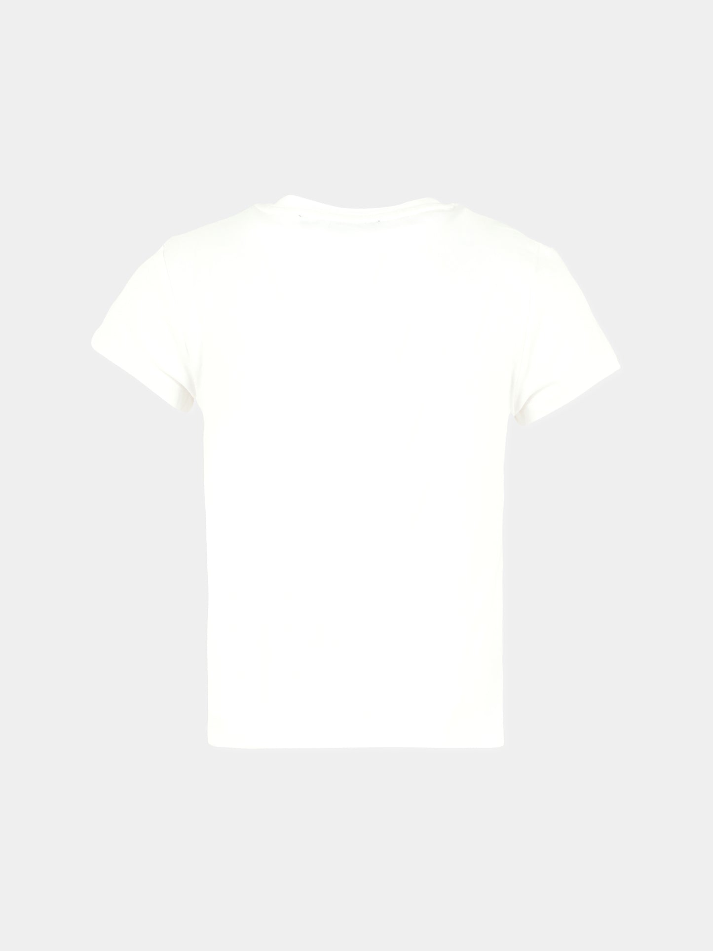 T-shirt bianca per bambina con logo,Dkny,D62406 10P