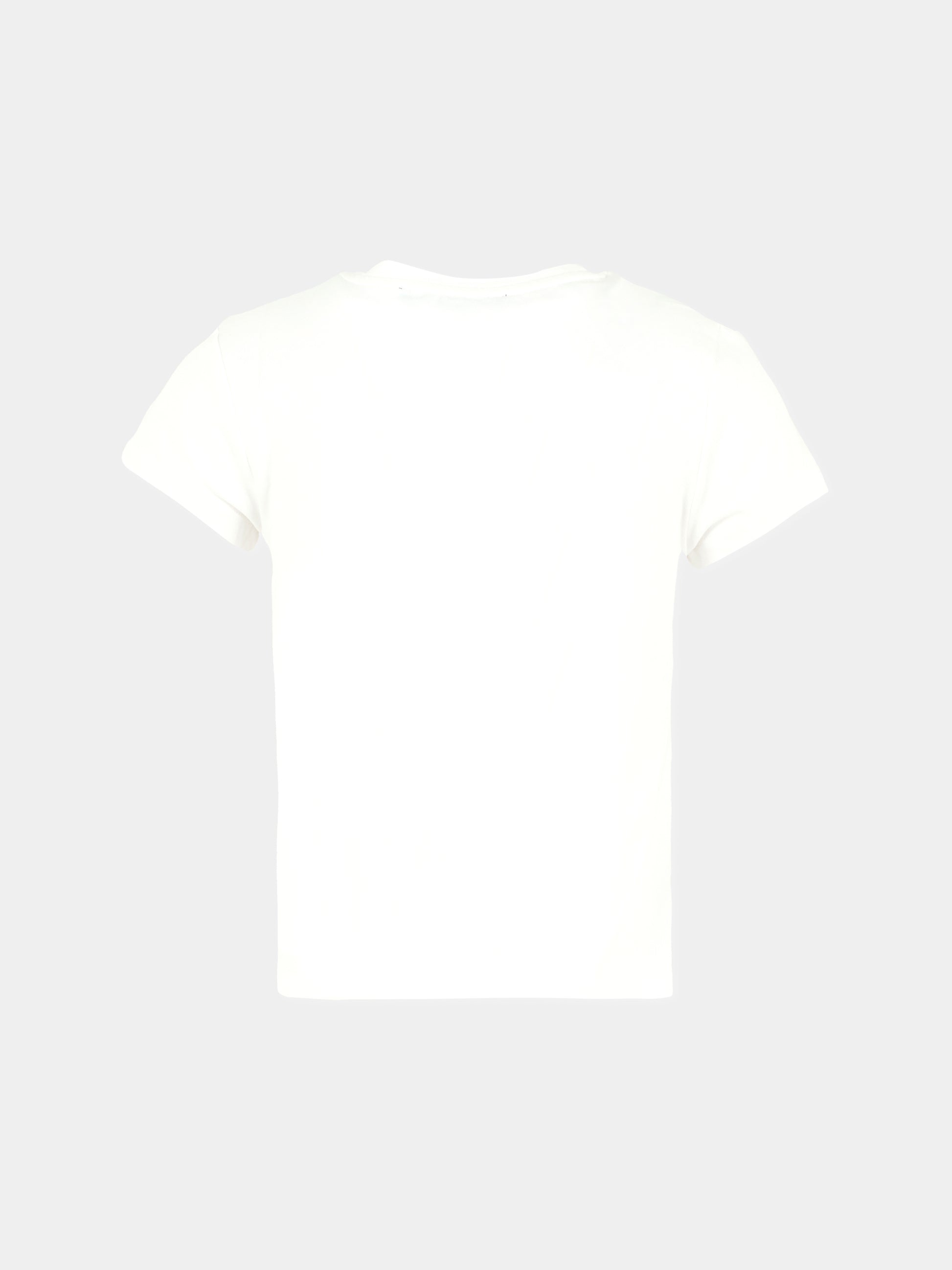 T-shirt bianca per bambina con logo,Dkny,D62406 10P