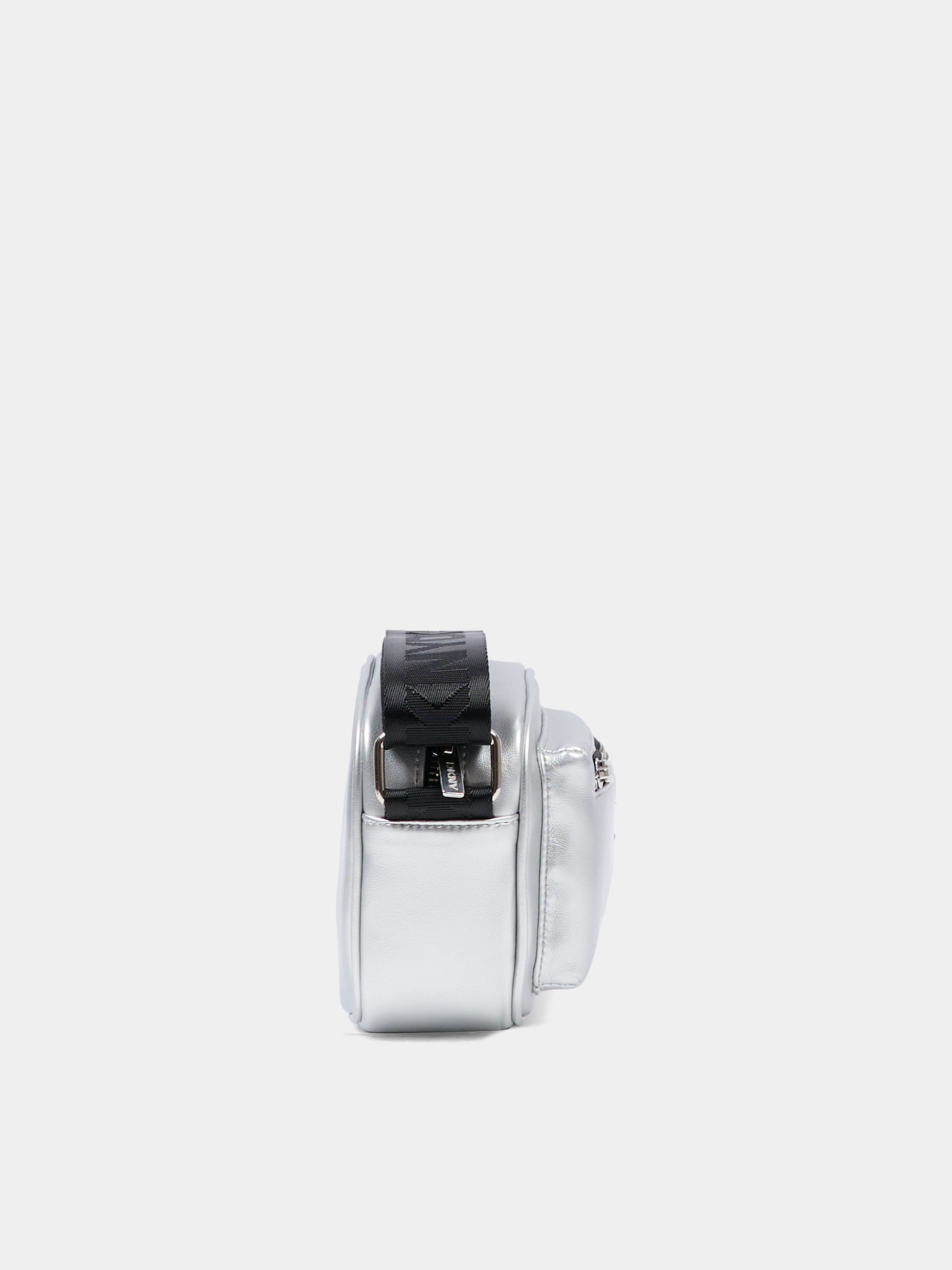 Borsa argento per bambina con logo,Dkny,D62474 016