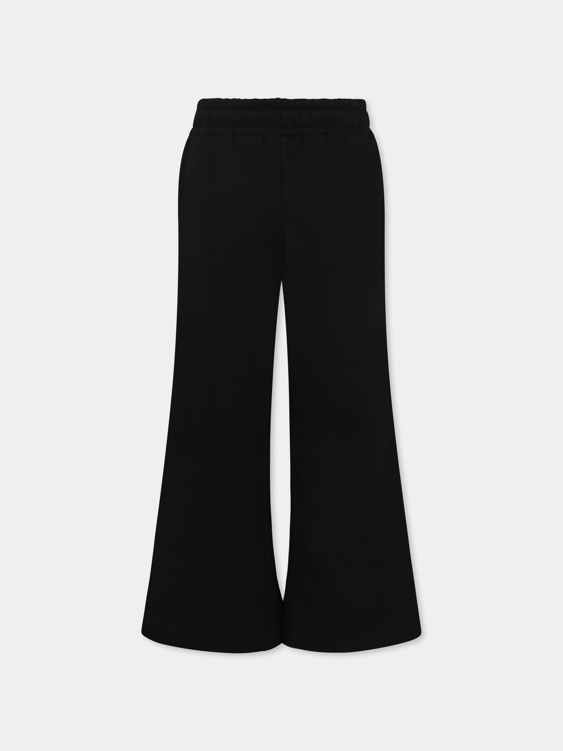 Pantaloni neri per bambino con logo,Msgm Kids,F4MSJBFP203 110