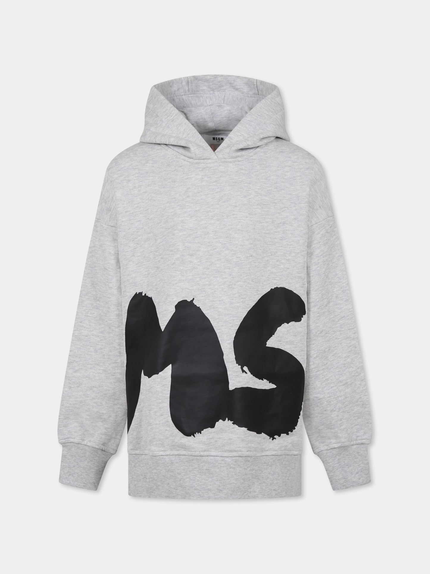 Vestito grigio per bambina con logo,Msgm Kids,F4MSJGDR070 107