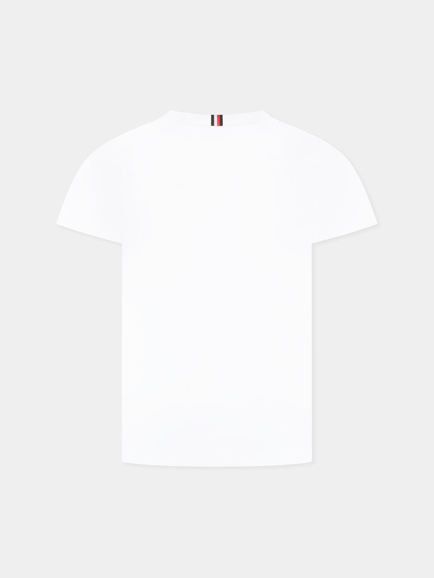 T-shirt bianco per bambino con logo
