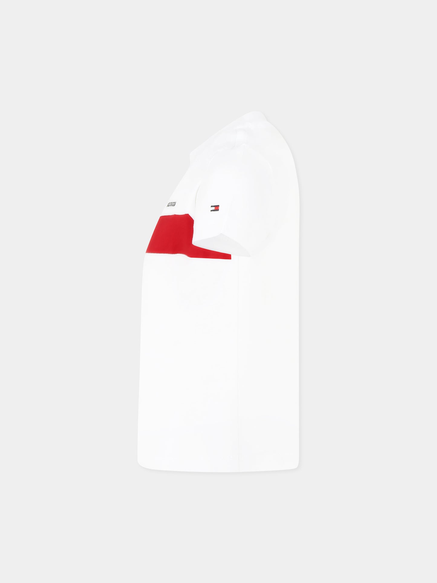 T-shirt bianco per bambino con logo