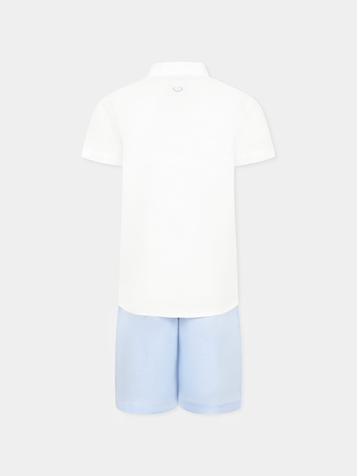 Completo bianco per bambino con logo,Trussardi Junior,TBP25013CL WHITE