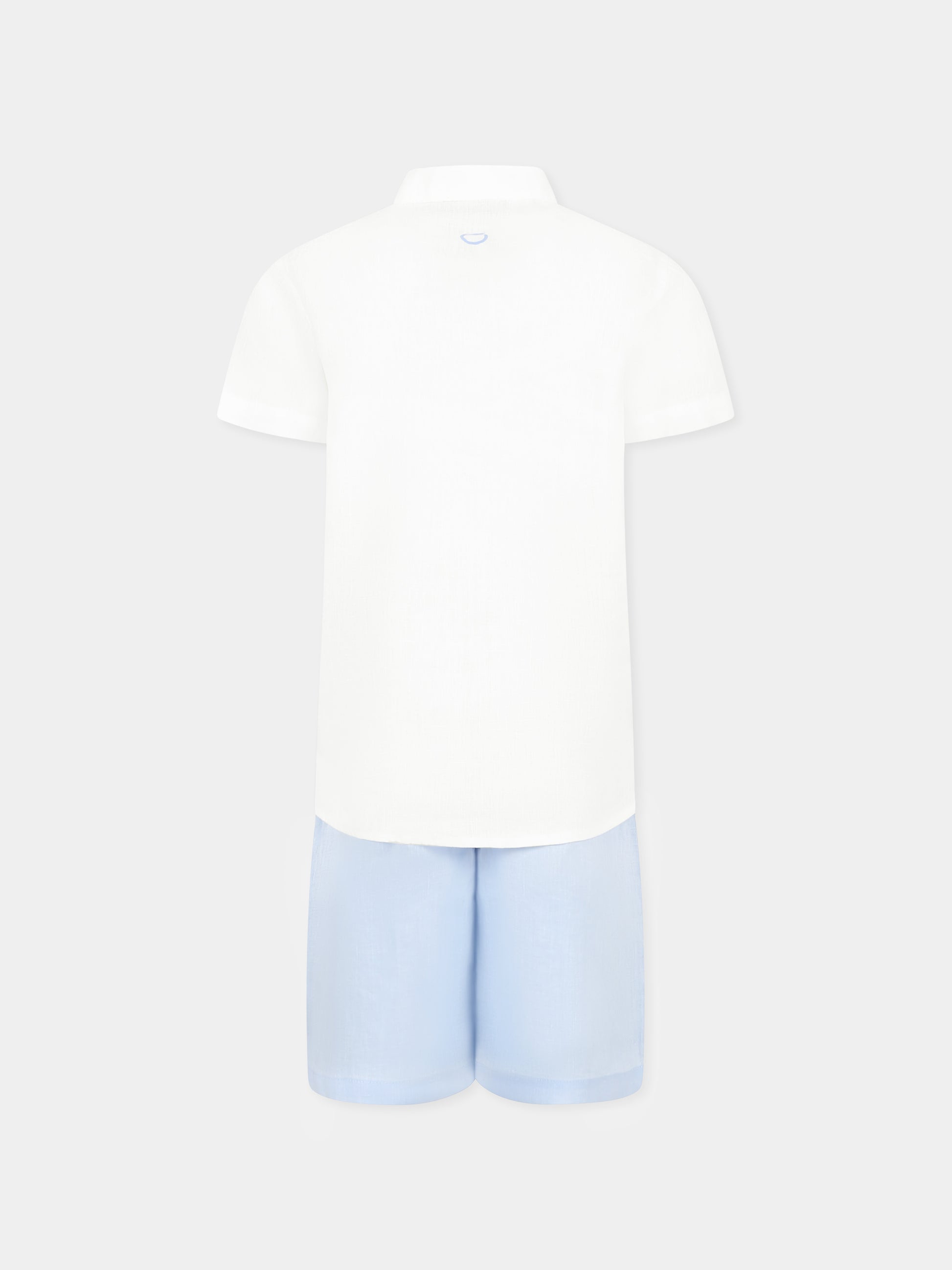 Completo bianco per bambino con logo,Trussardi Junior,TBP25013CL WHITE