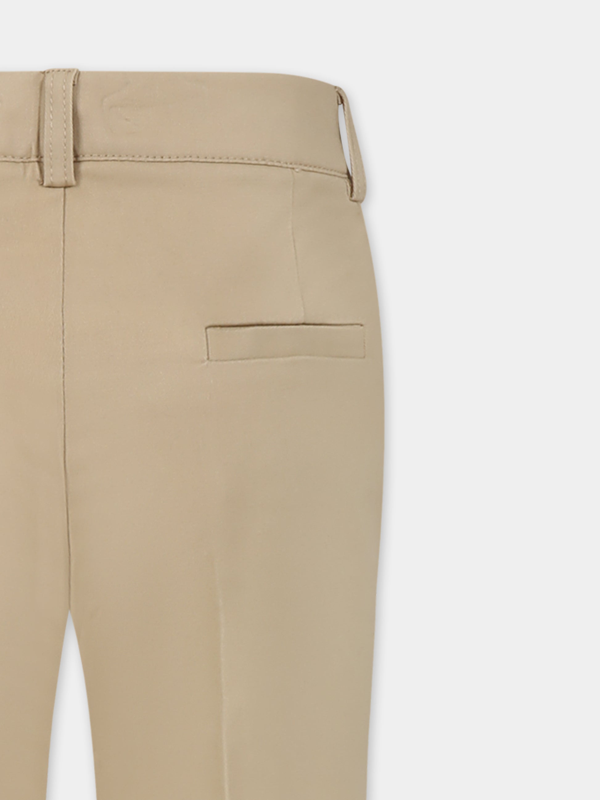 Pantaloni beige per bambino,Trussardi Junior,TBP25022PA BEIGE LIGHT