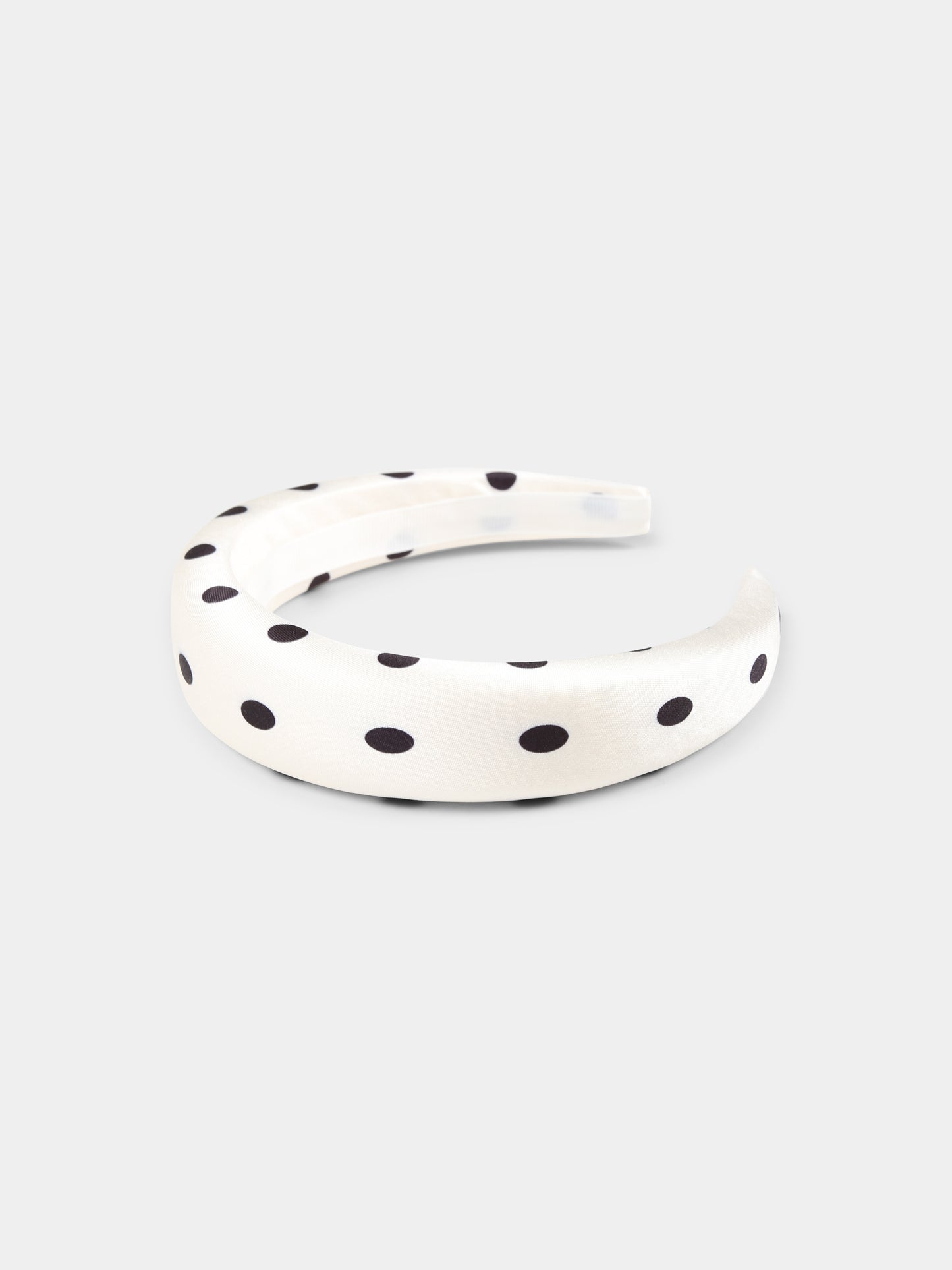 Cerchietto avorio per bambina con pois,Self-portrait,SS25-722-C