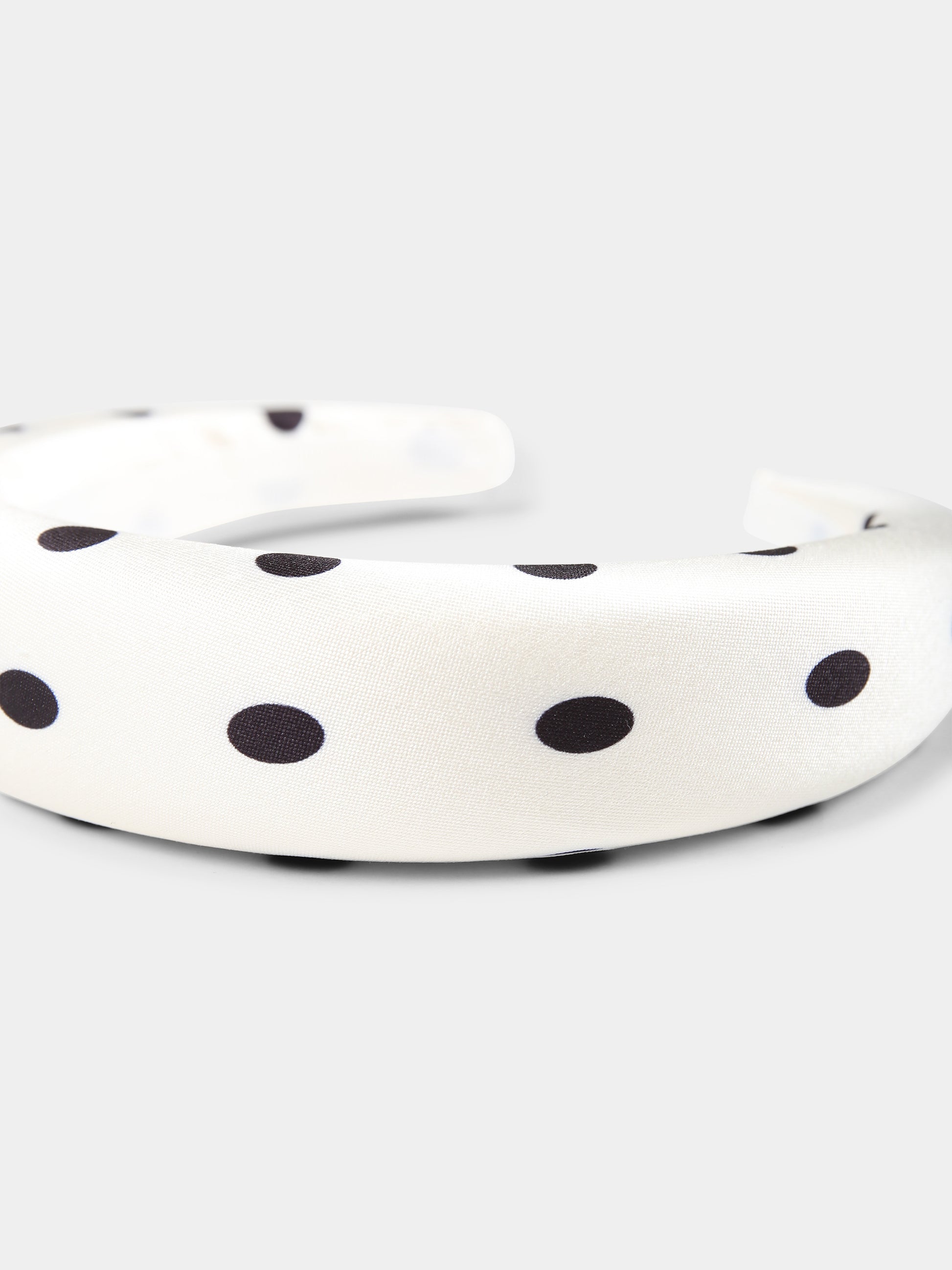 Cerchietto avorio per bambina con pois,Self-portrait,SS25-722-C