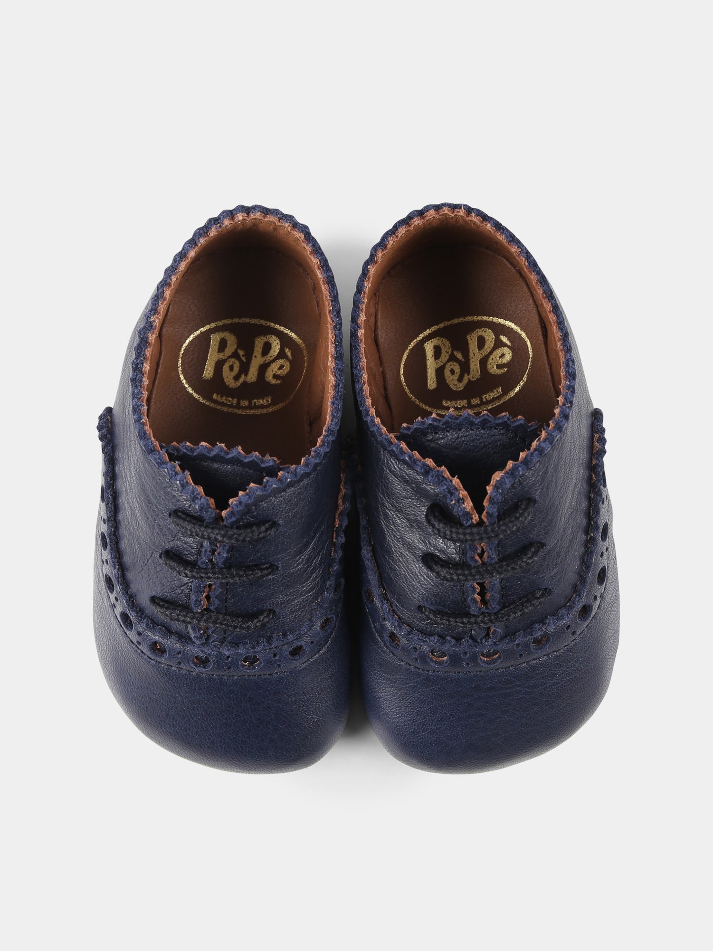 Stringate blu per neonato,Pèpè,00428 BG VIDM NAVY