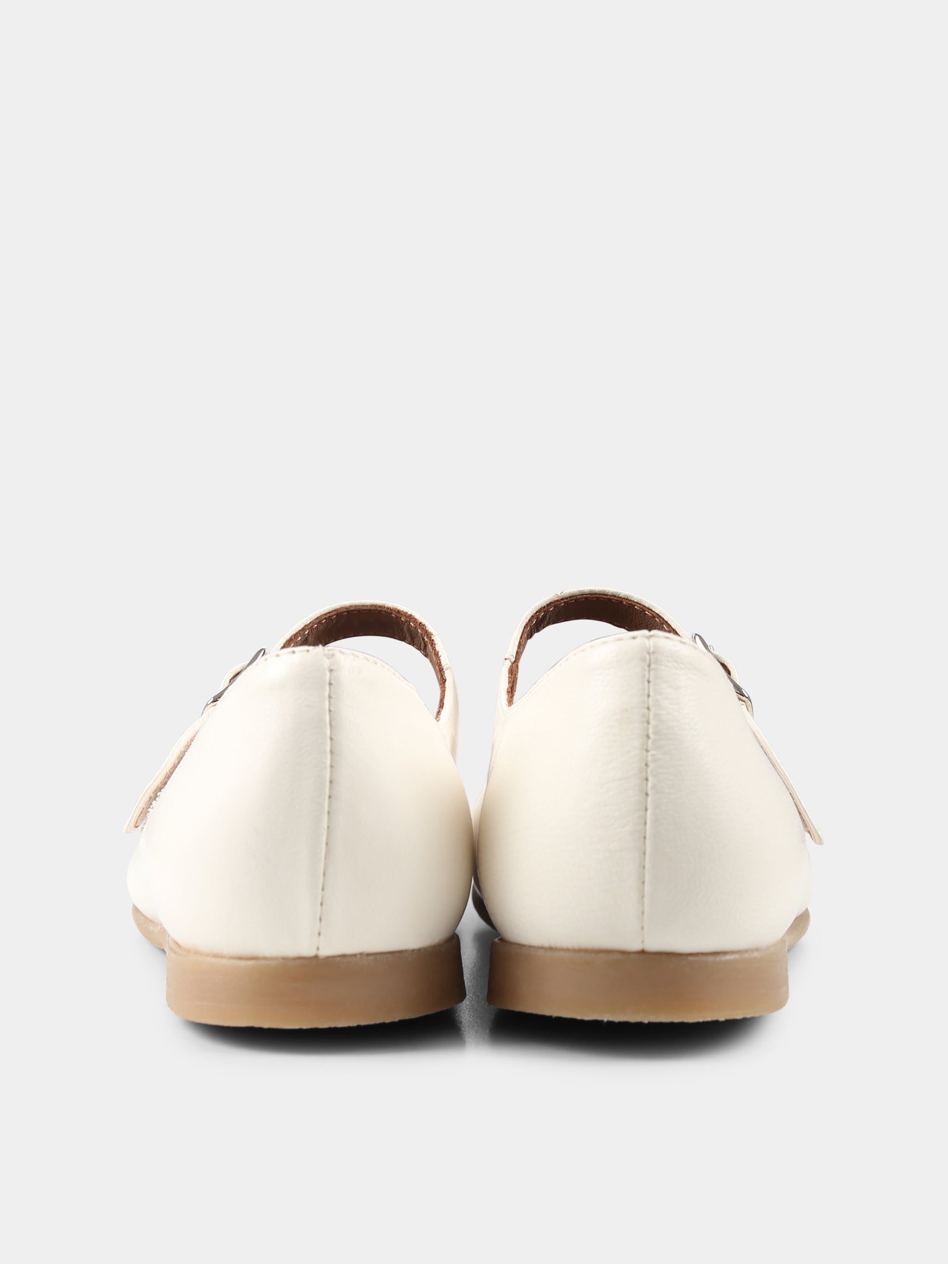 Ballerine avorio per bambina con fiore,Pèpè,01216 FK VLC ROCR AVORIO