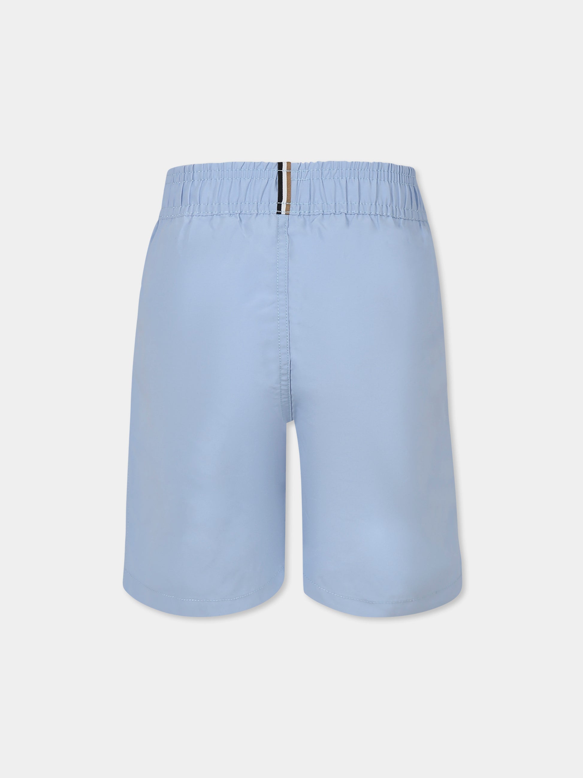 Boxer mare celeste per bambino con logo,Boss,J50662 783