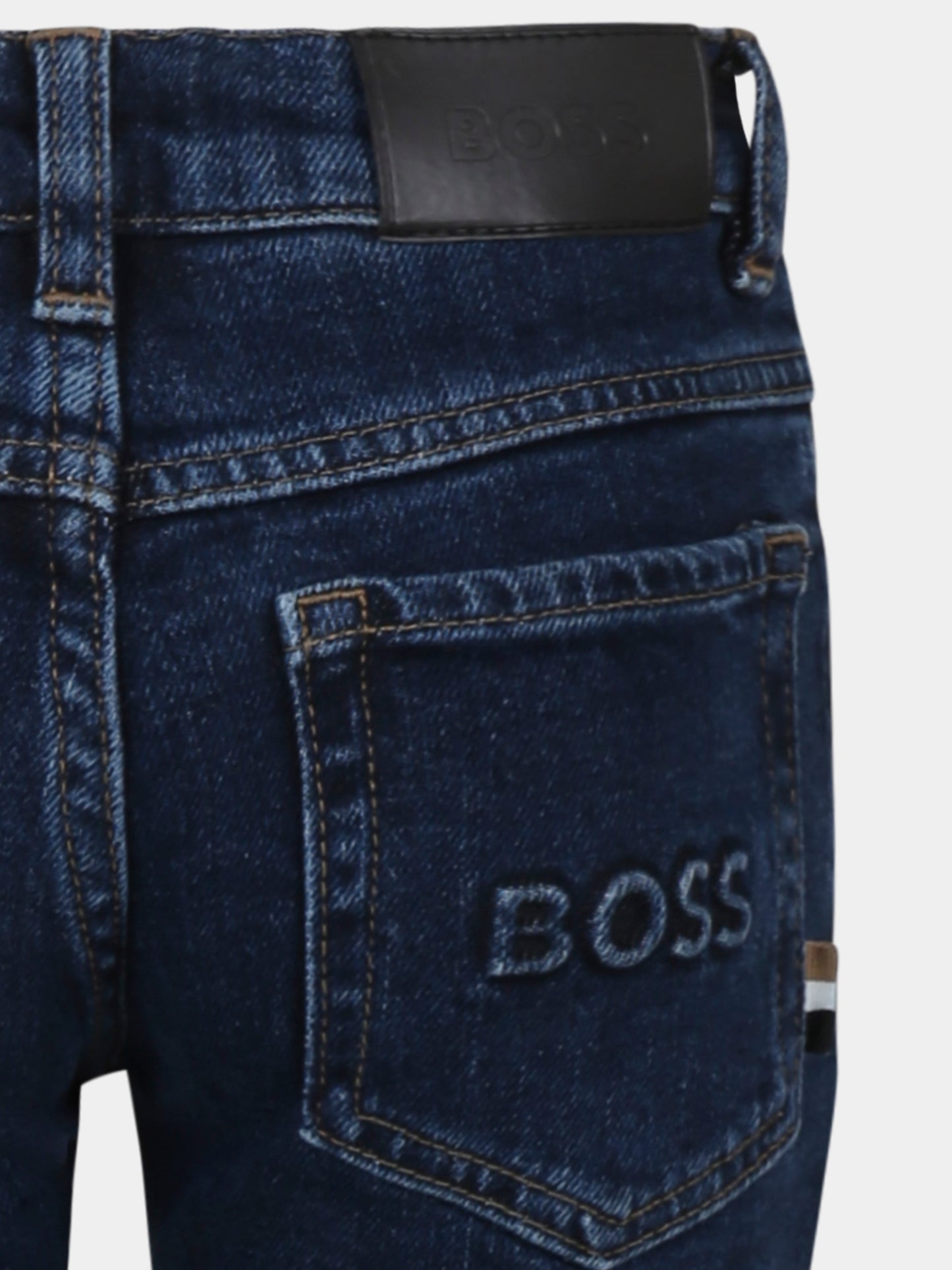 Jeans denim per bambino con logo,Boss,J50691 Z07