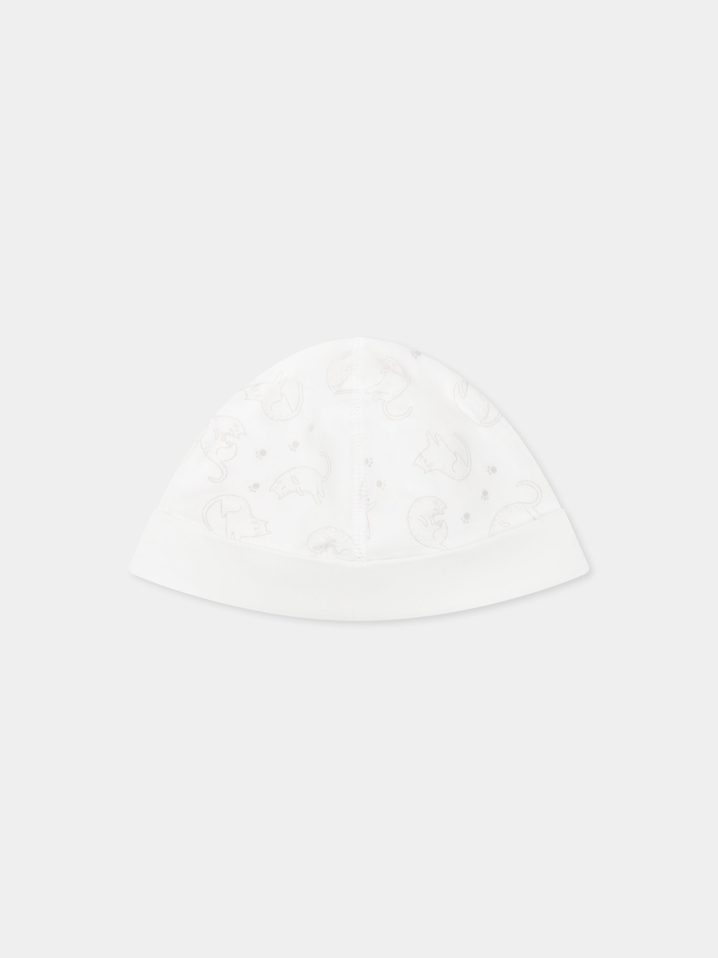 Set tutina bianco per neonati con gatto,Carrement Beau,Y30004 10P