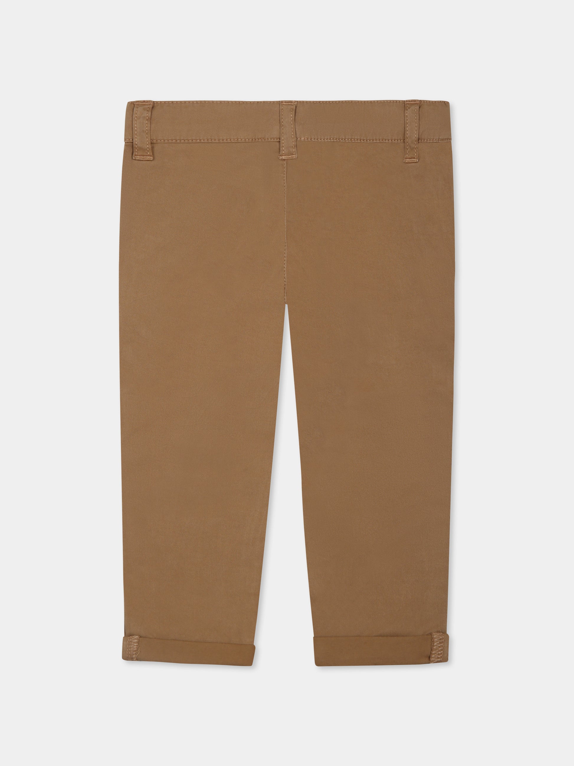Pantaloni beige per neonato con logo,Carrement Beau,Y30141 262