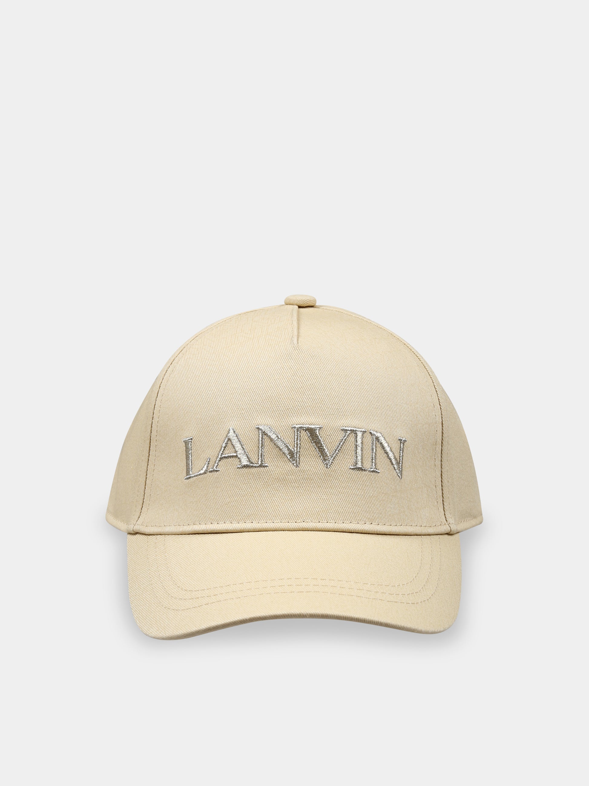 Cappello beige per bambina con logo,Lanvin Petite,N30013 202