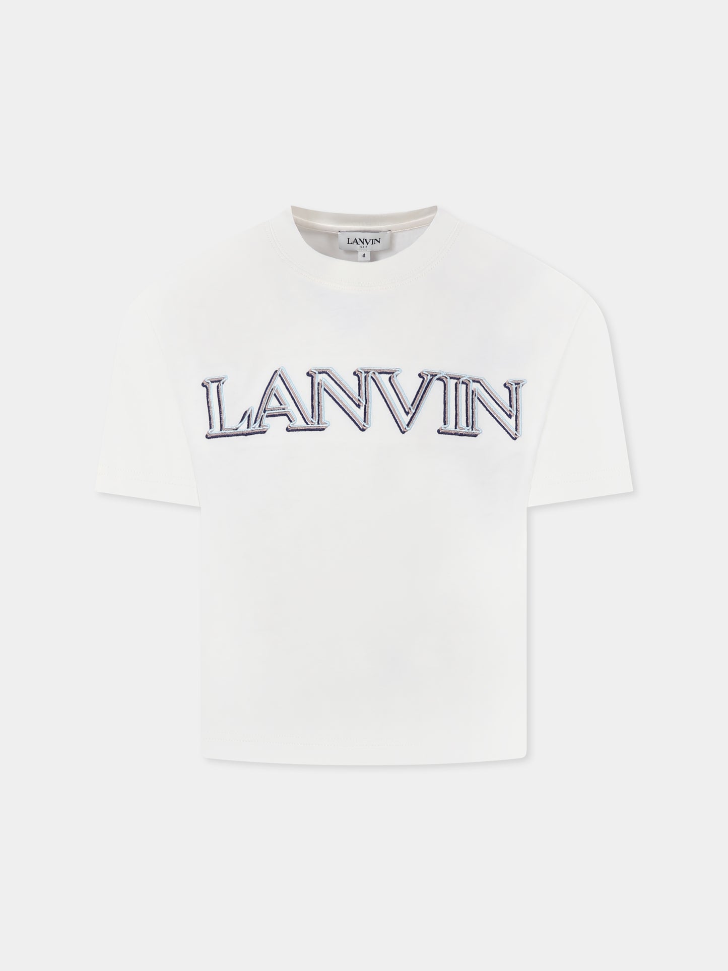 T-shirt gialla per bambino con logo