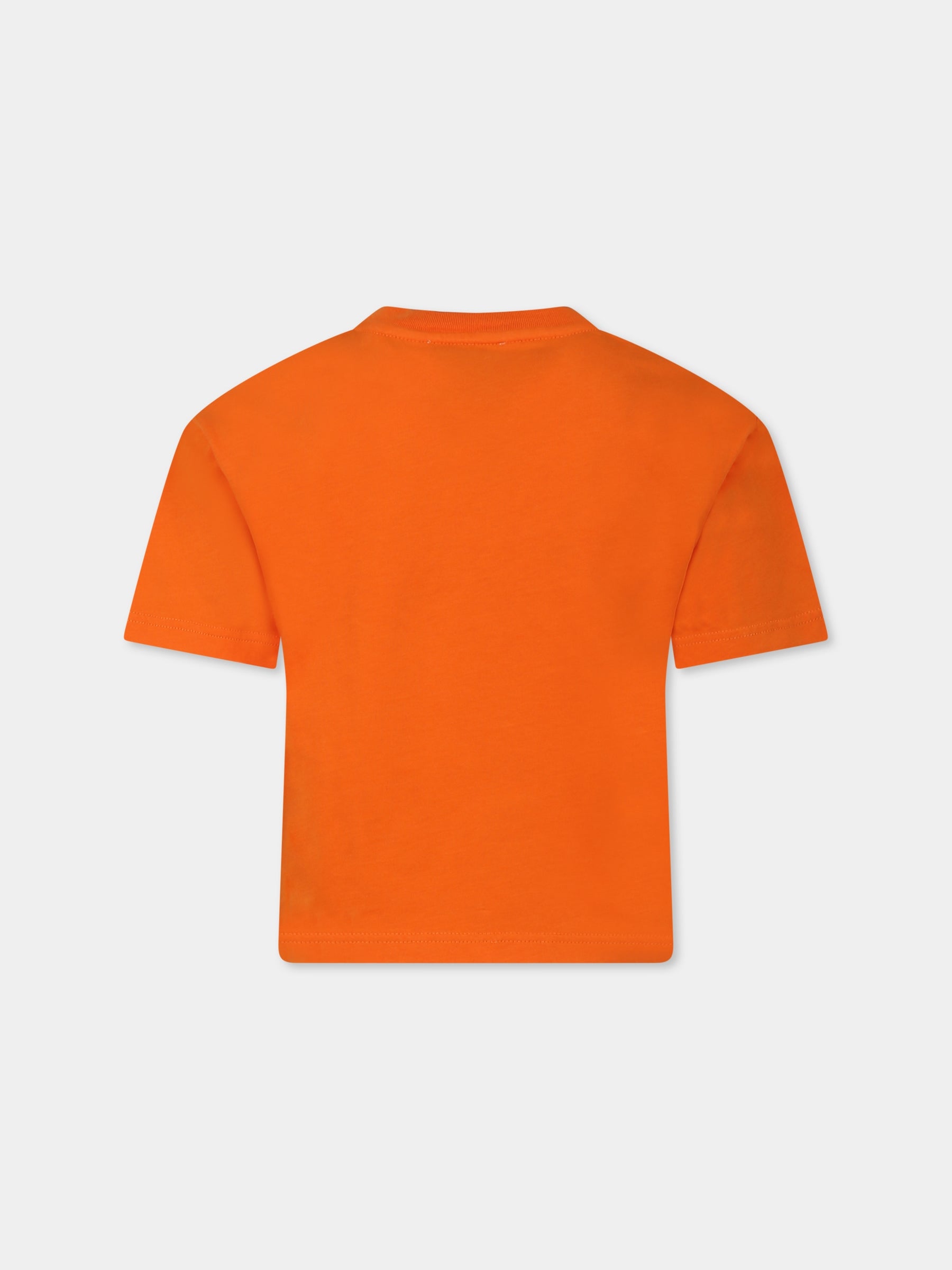 T-shirt arancione per bambino con sneakers,Lanvin Petite,N30067 419