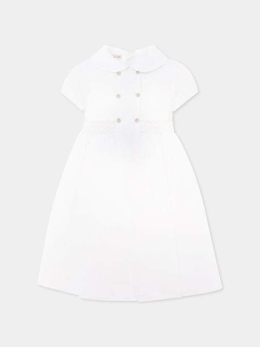 Vestito bianco per bambina,Mercadante 1939,M004 BIANCO