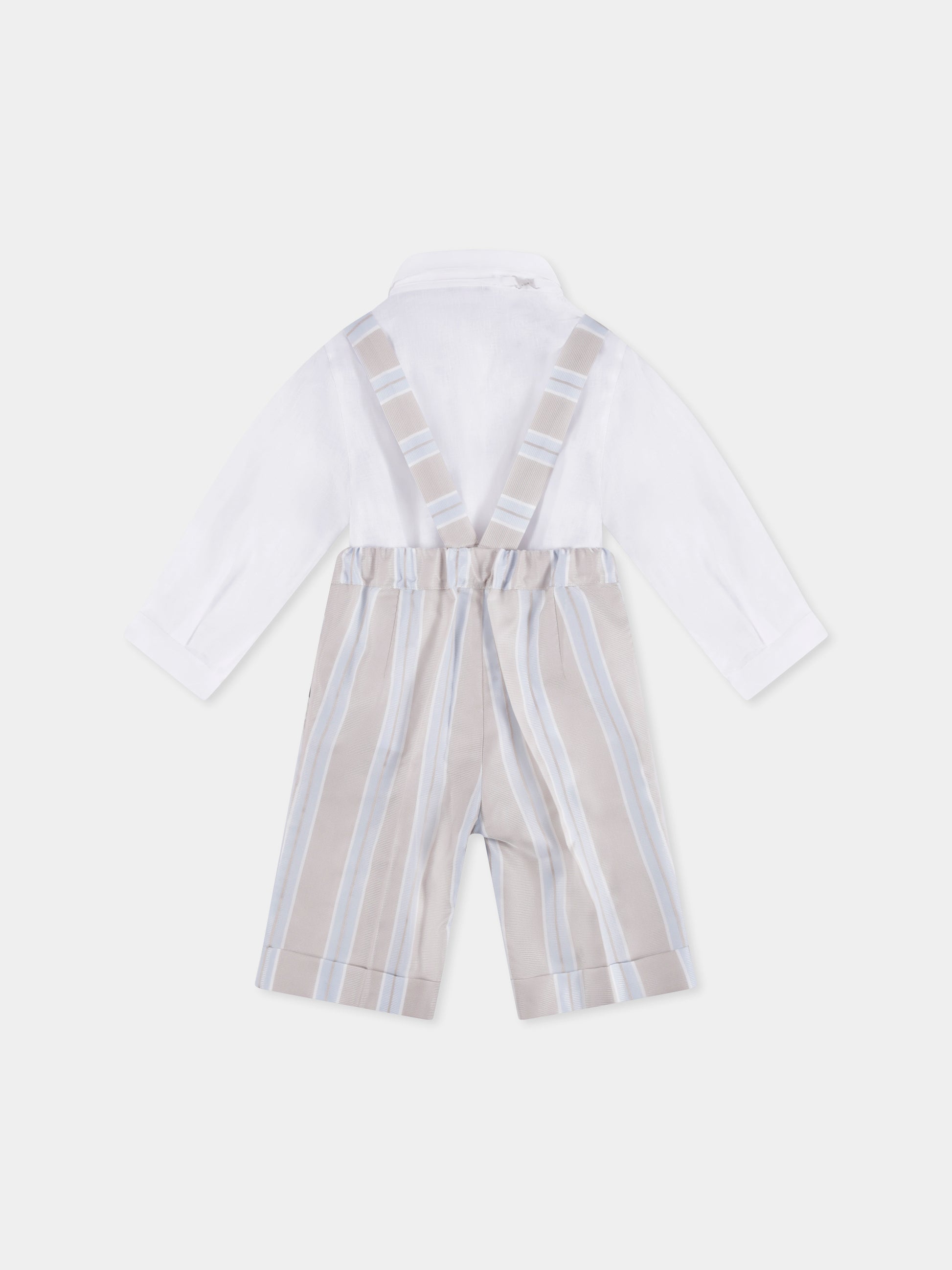 Completo beige per bambino con papillon,Mercadante 1939,M011 UNICO