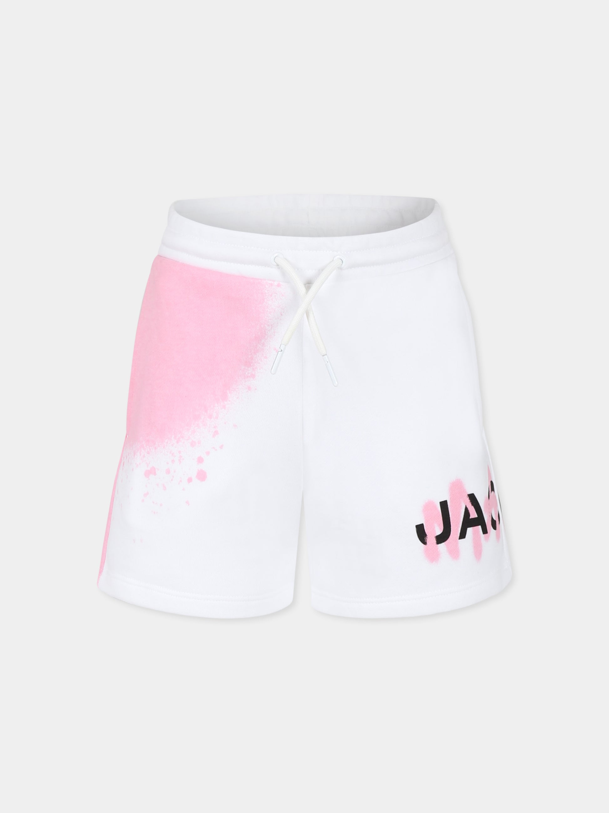 Shorts bianchi per bambina con logo,Marc Jacobs,W60194 10P