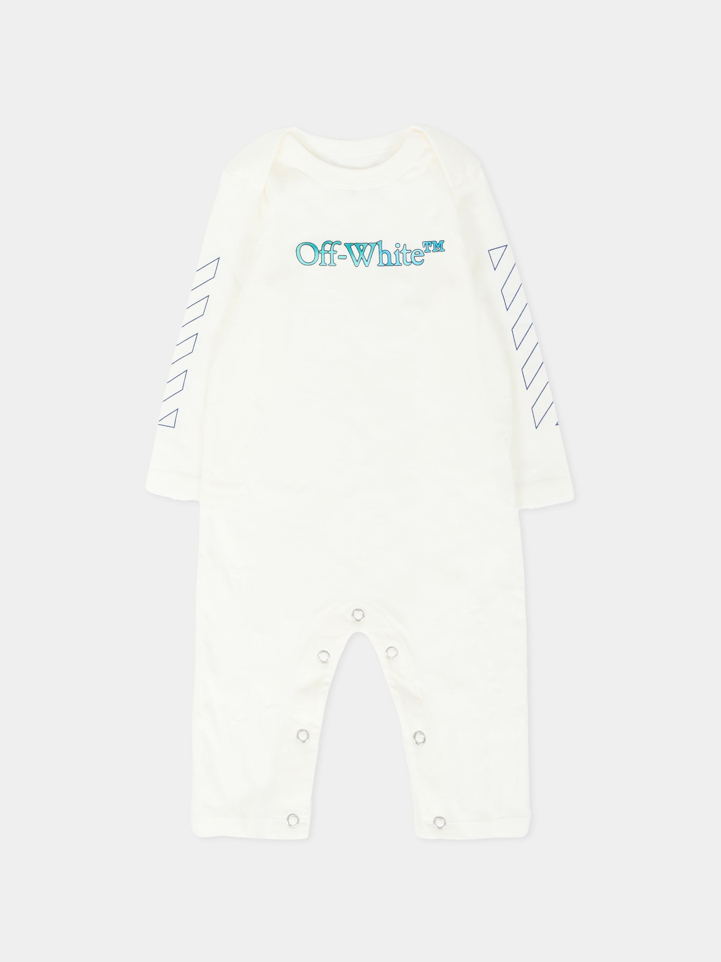 Set tutine avorio per neonato con logo,Off White,OB2X001F25JER0010184